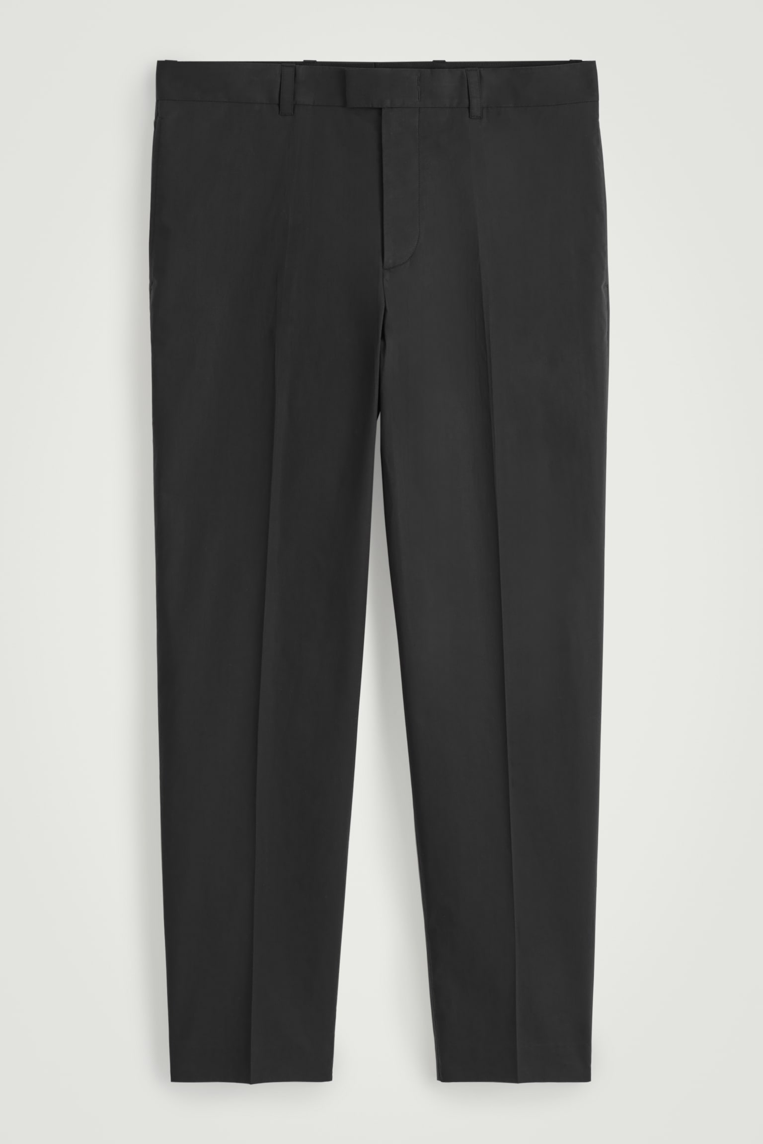 HOSE AUS BAUMWOLLE MIT GERADEM BEIN - SCHWARZ/BEIGE - 2