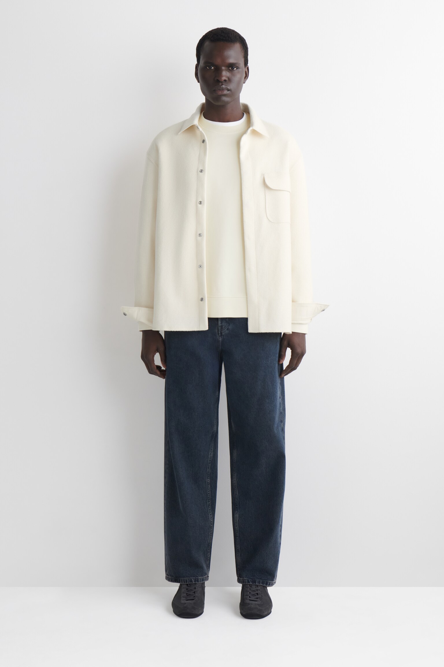 SWEAT EN COTON DÉLAVÉ - BLANC/BLEU MARINE/VERT CLAIR - 7