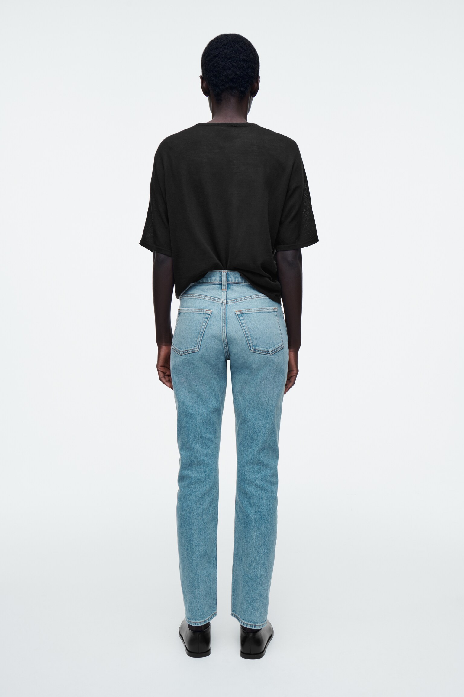 JEAN SLIM FLUTE - BLEU CIEL/BLEU FONCÉ - 3