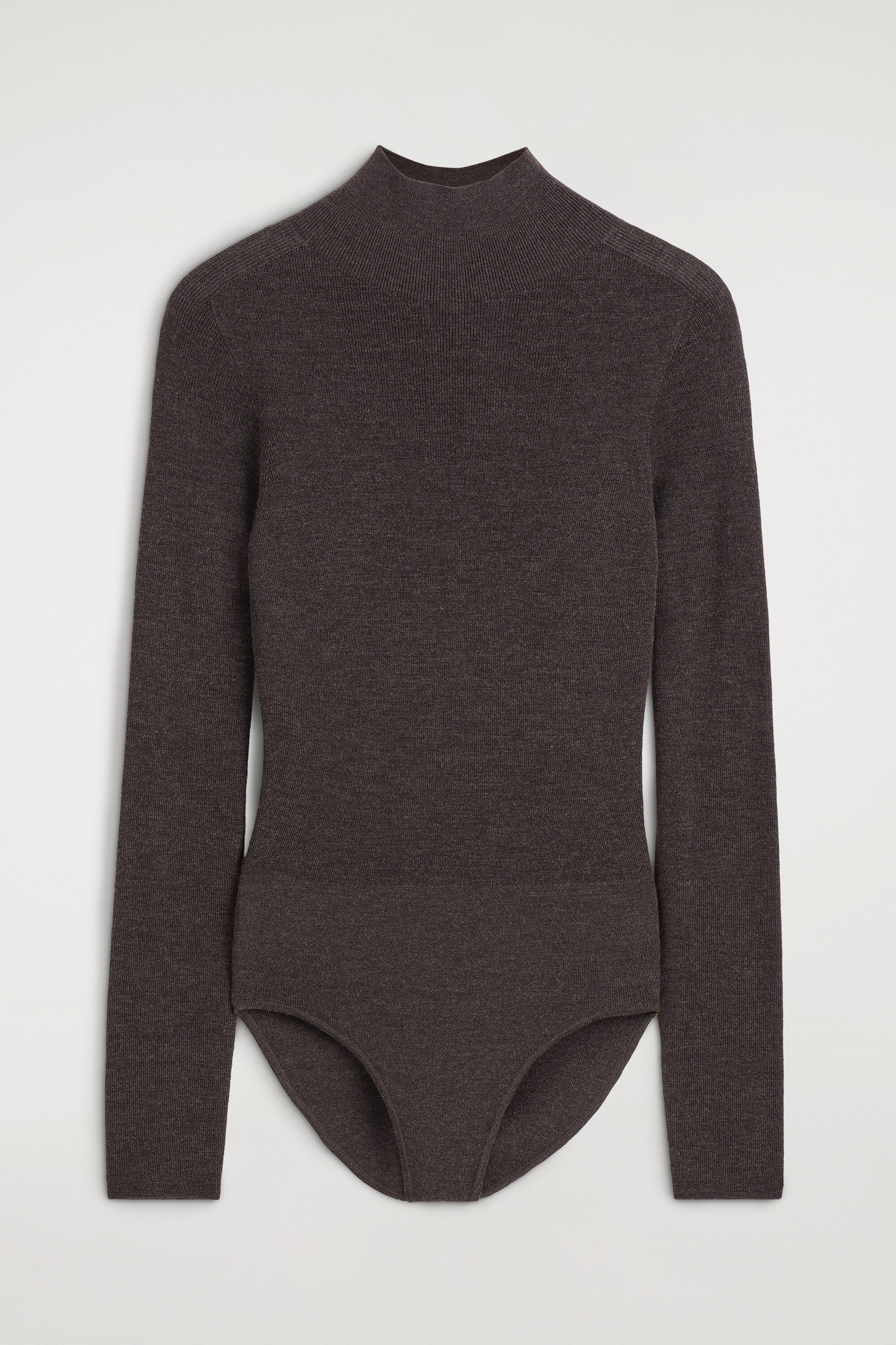 SEAMLESS MERINO WOOL MOCK-NECK BODYSUIT thumbnail 7
