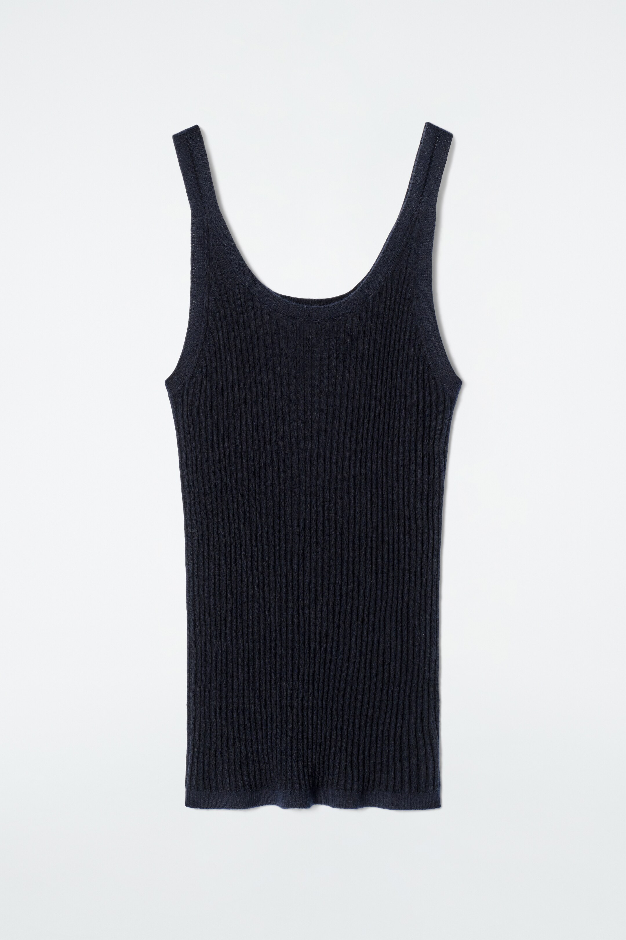 Ver imagen más grande: TOP DE TIRANTES DE CACHEMIRA Y SEDA DE CANALÉ - AZUL MARINO - MUJER | H&M ES 6
