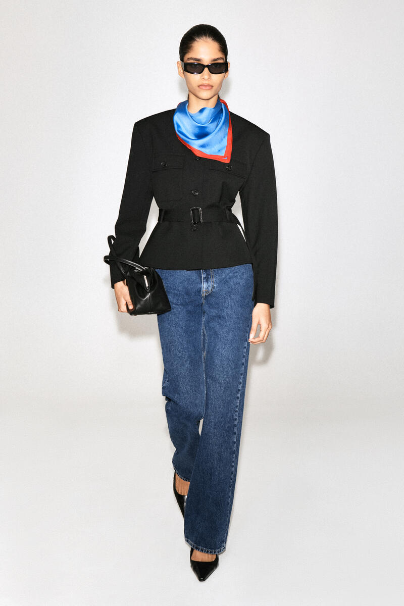 Belted Peplum Jacket