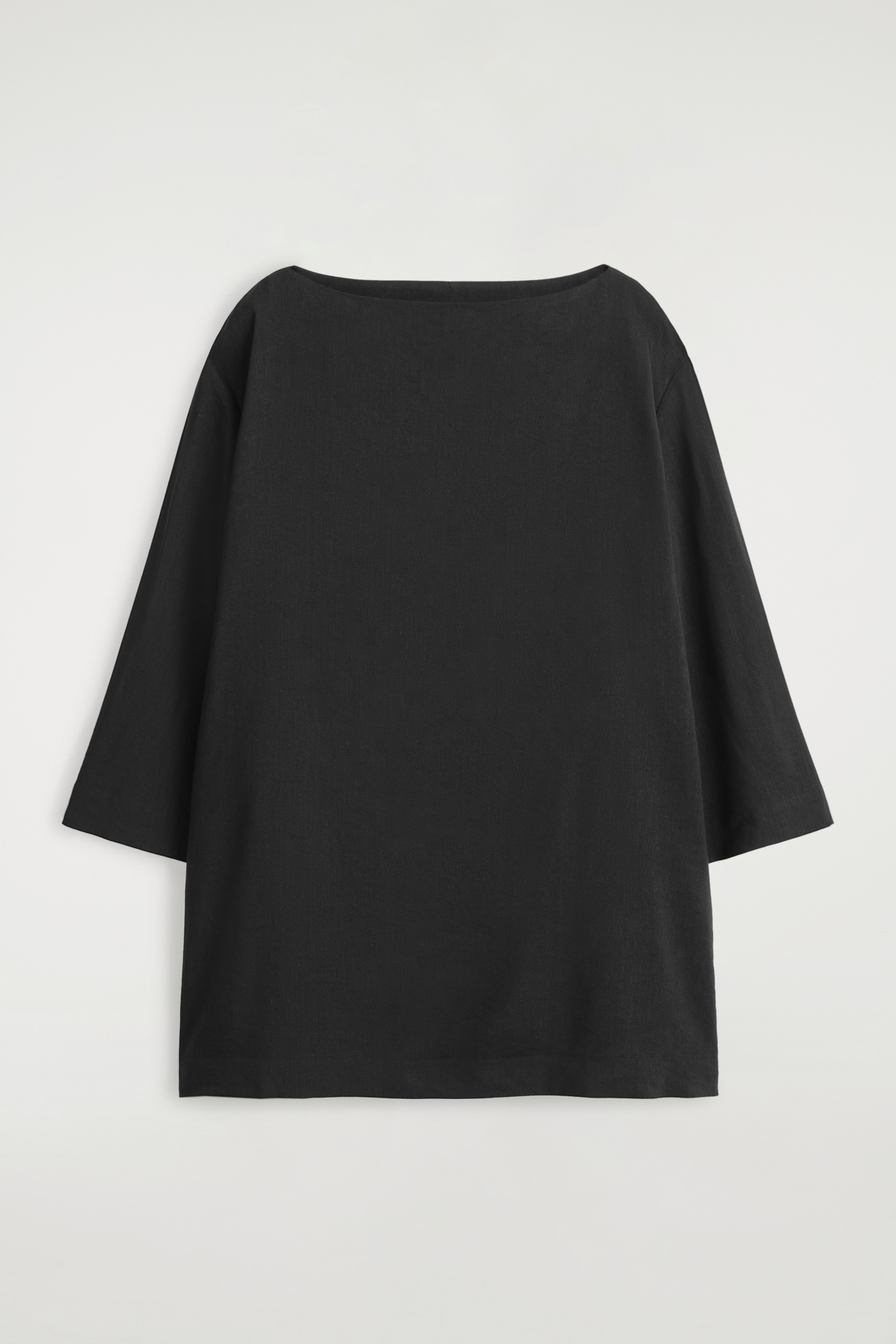 Se større billede: A-formet minikjole i hør - SORT - DAME | H&M DK 5