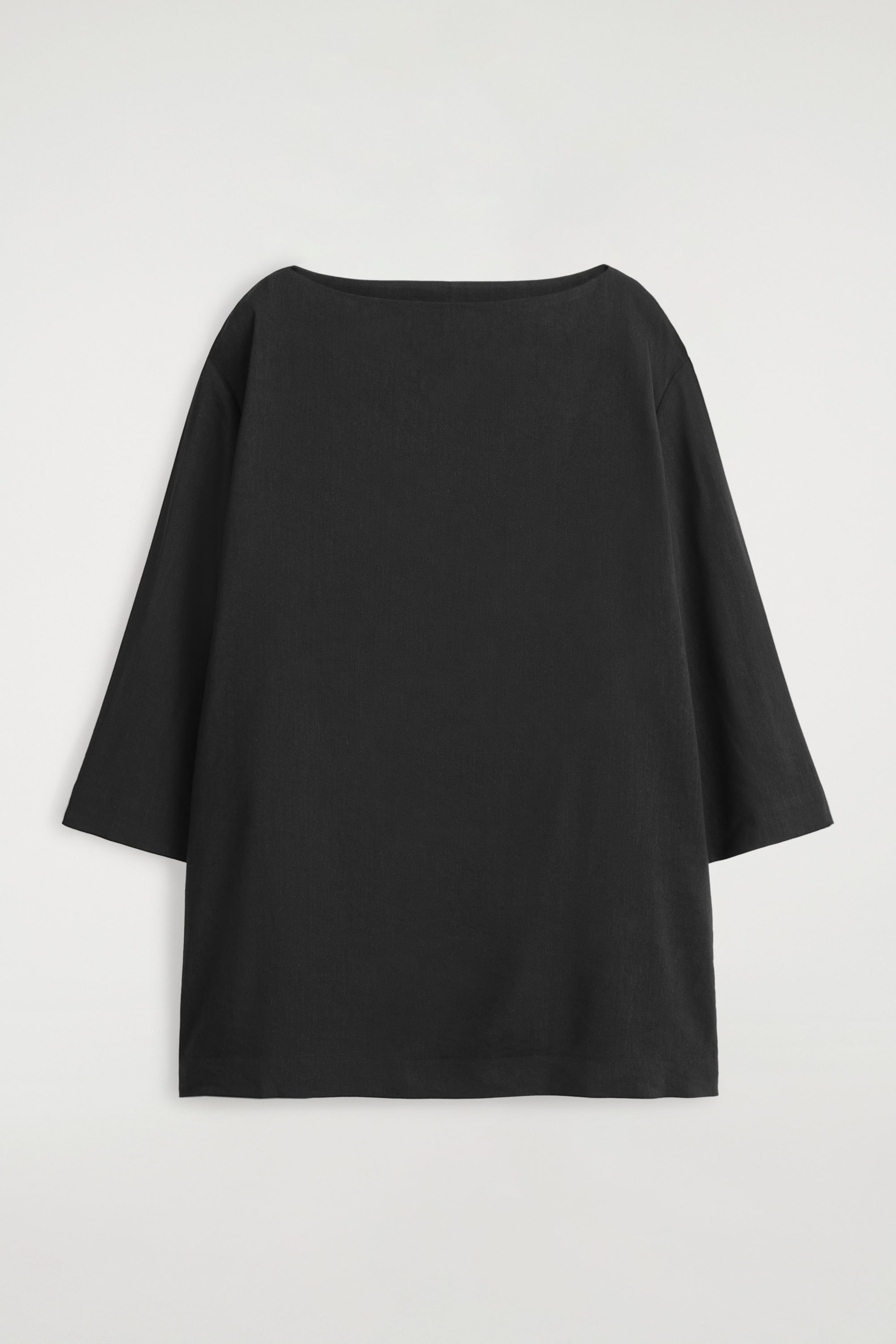 LINEN A-LINE MINI DRESS