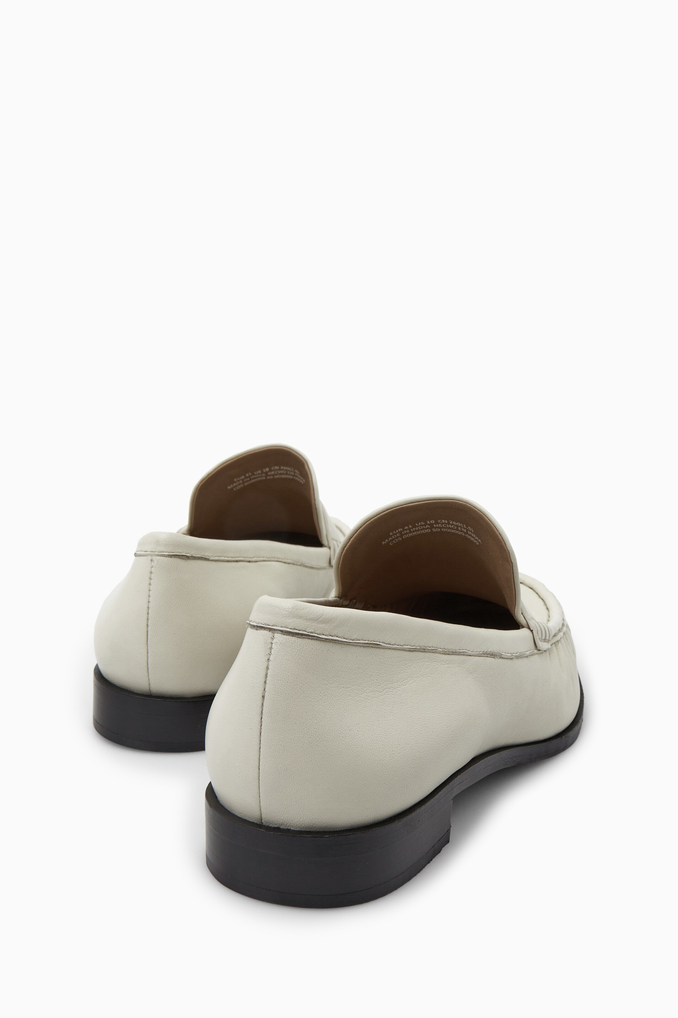 View larger image: LEATHER LOAFERS - OFF WHITE - Ladies | H&M GB 4