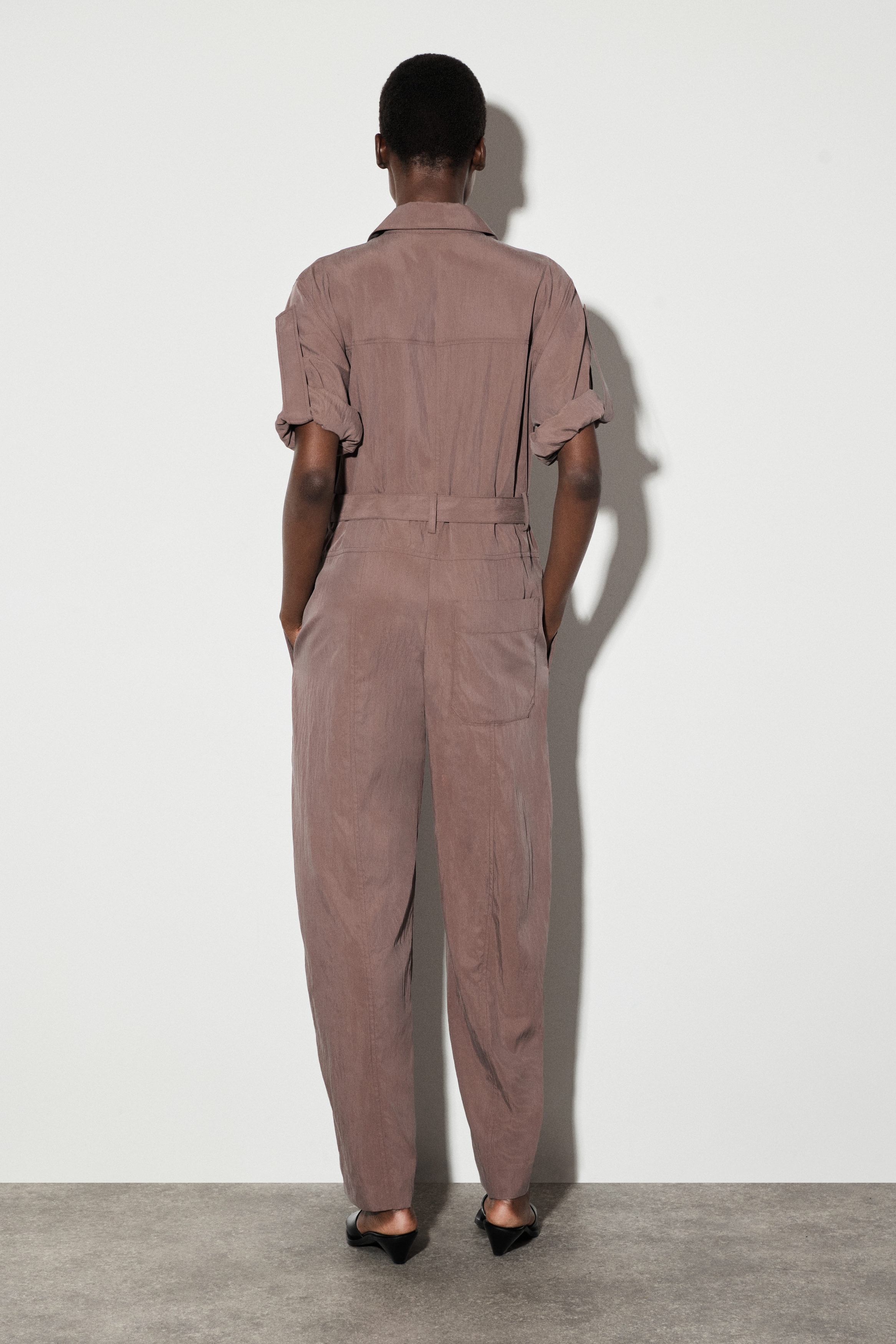 BELTED MODAL COVERALL - thumbnail 3
