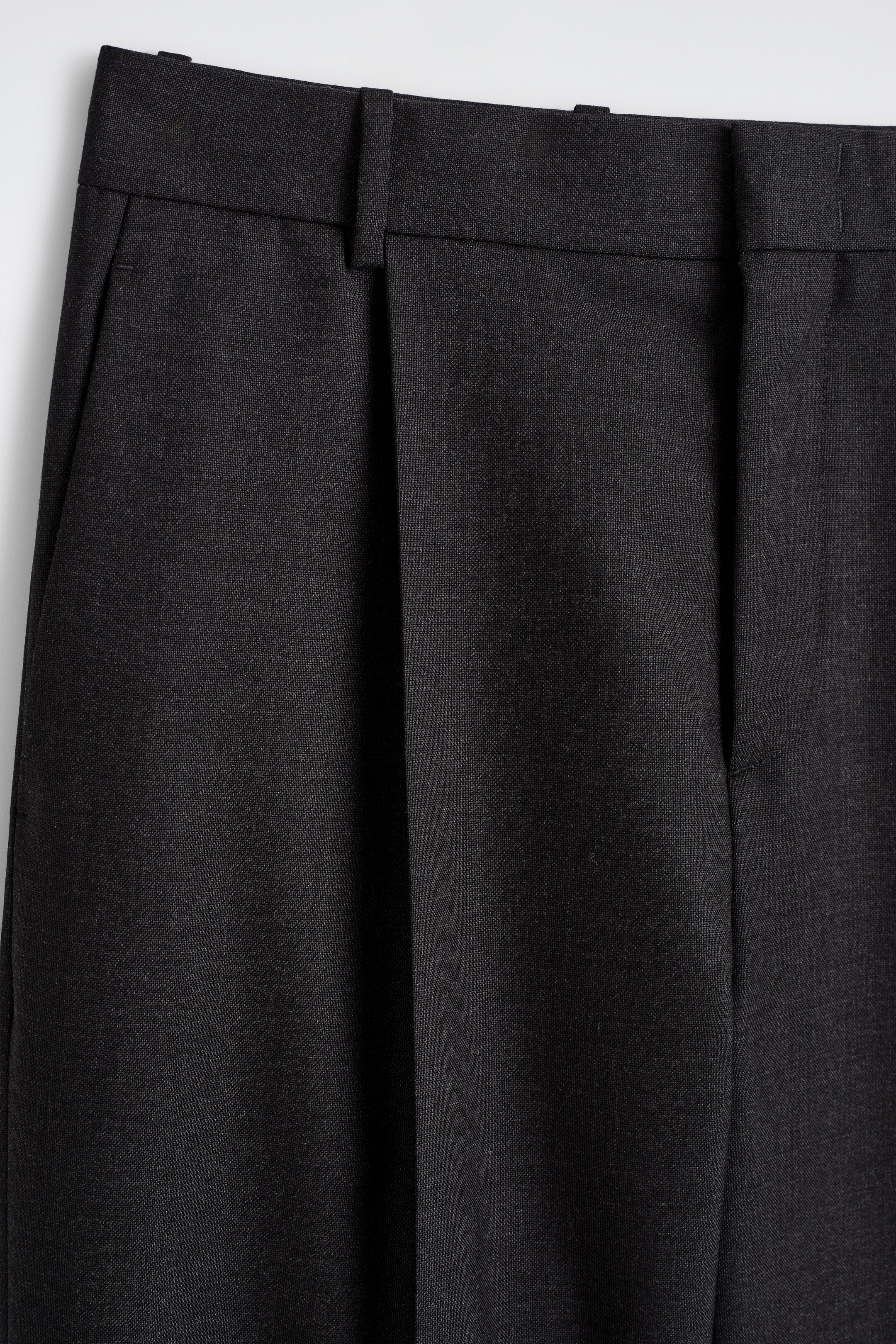 View larger image: PLEATED WOOL TROUSERS - CHARCOAL - Men | H&M GB 2