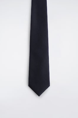 WOOL-FLANNEL TIE — NAVY 3