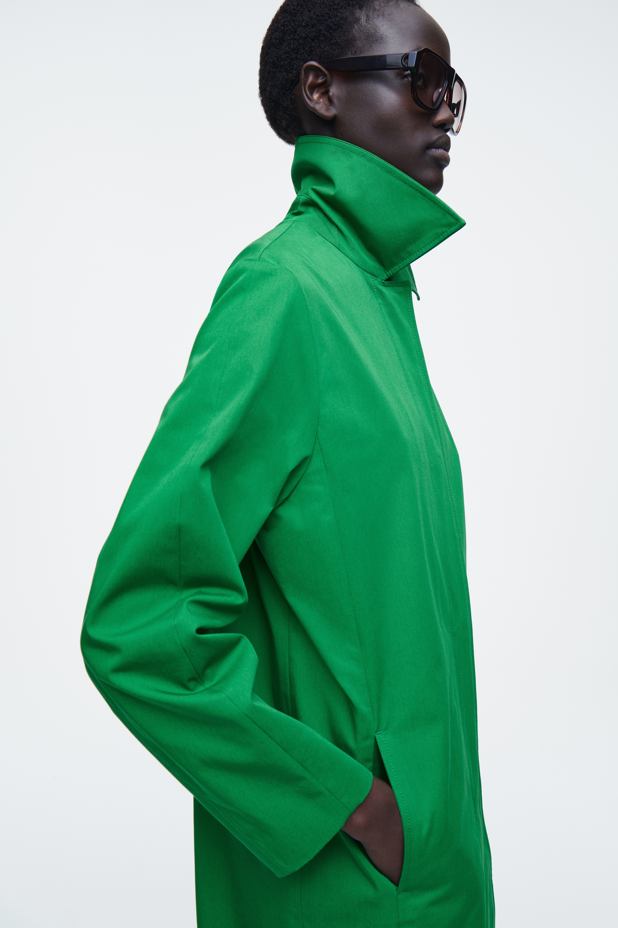 Agrandir l'image: MANTEAU DE MI-SAISON EN COTON - VERT - FEMME | H&M CH 3