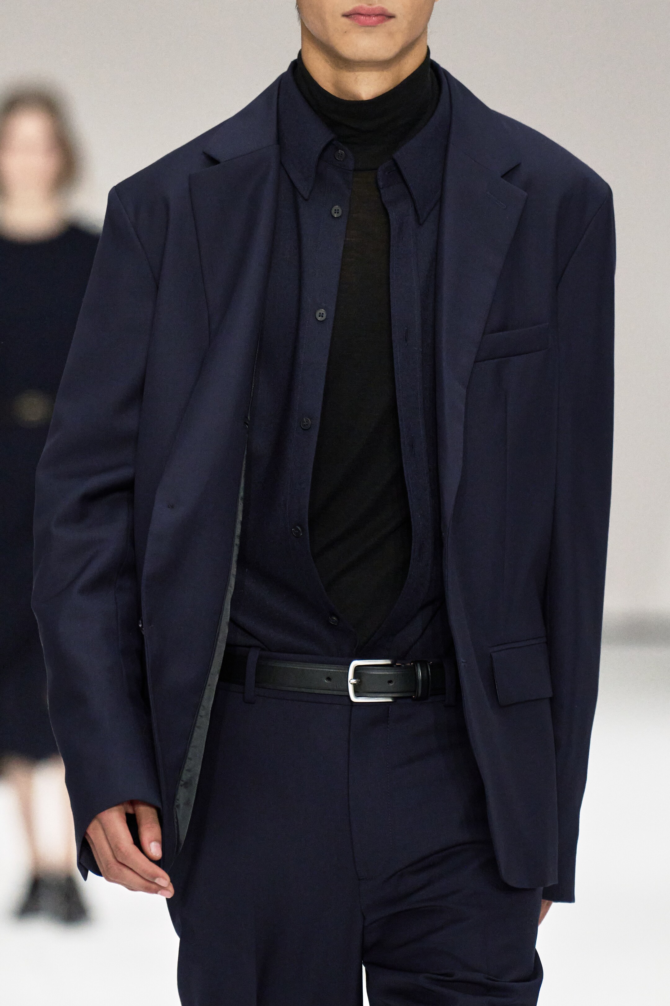 Grotere afbeelding bekijken: SLIM WOOL-JERSEY ROLL-NECK TOP - ZWART - HEREN | H&M BE 6