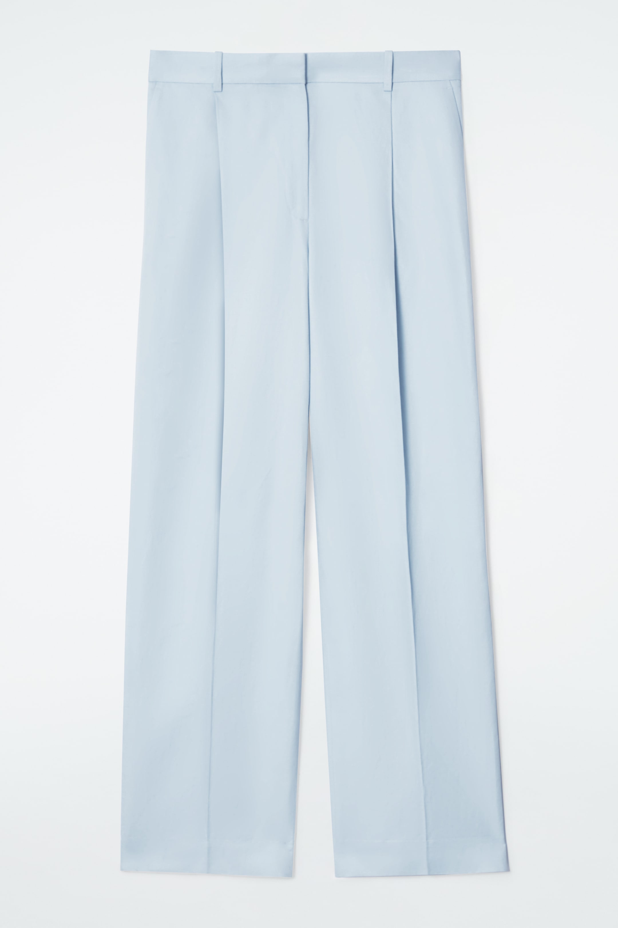Grösseres Bild ansehen: LOCKERE HOSE AUS LEINEN-MIX MIT WEITEM BEIN - HELLBLAU - DAMEN | H&M CH 1