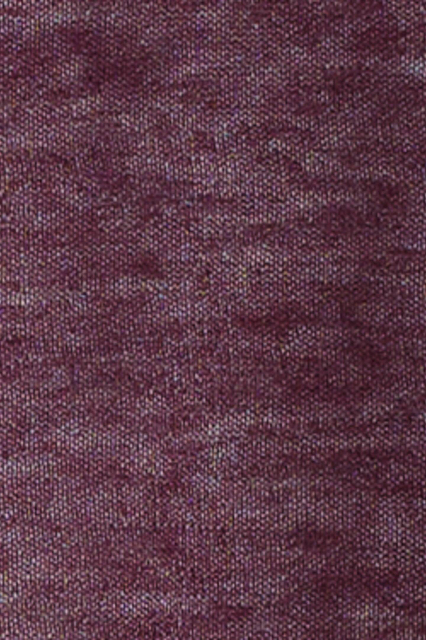 T-SHIRT I MJUK JERSEY OCH DUBBEL DESIGN - BURGUNDY/VIT - 5