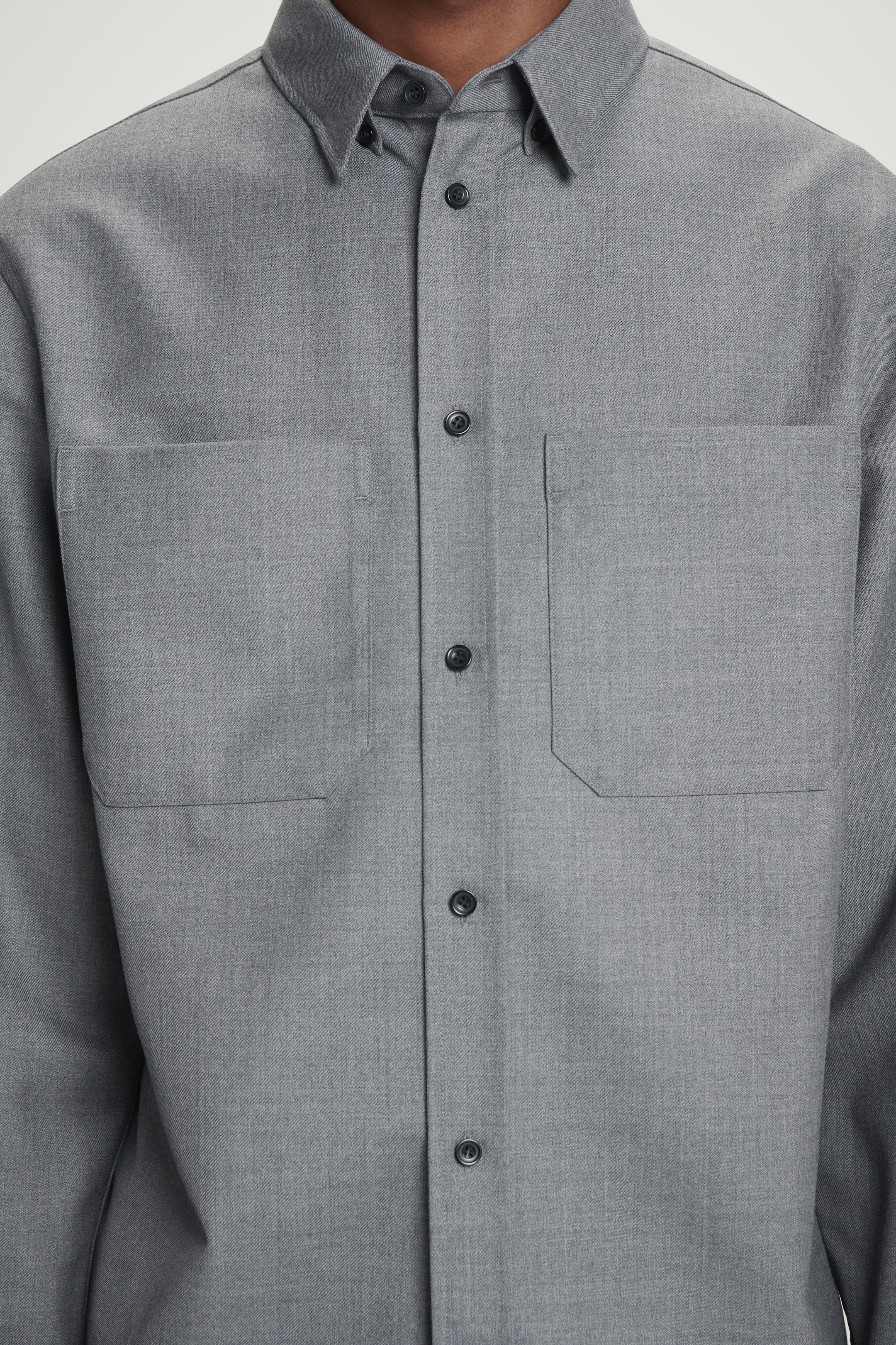 Grösseres Bild ansehen: LOCKERES UTILITY-HEMD AUS WOLL-MIX - GRAU - HERREN | H&M CH 6