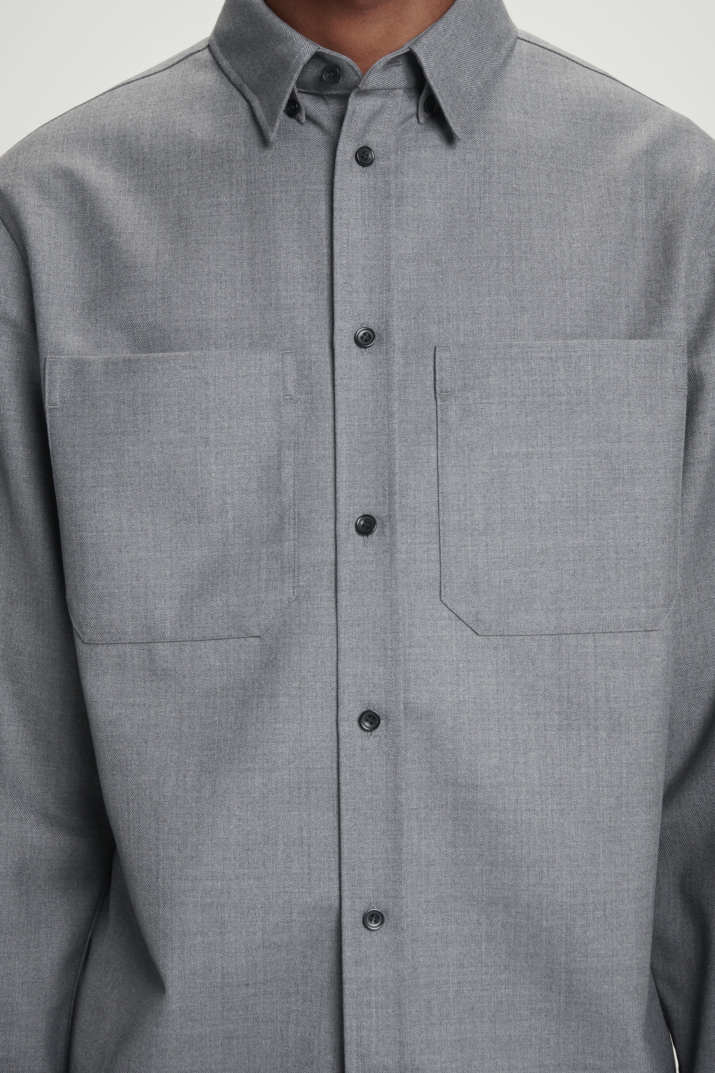 ★★ ★★ Men's Melange Utility Shirt Grey J32618 Melange Utility Shirt | grey | Calvin Klein Hong Kong