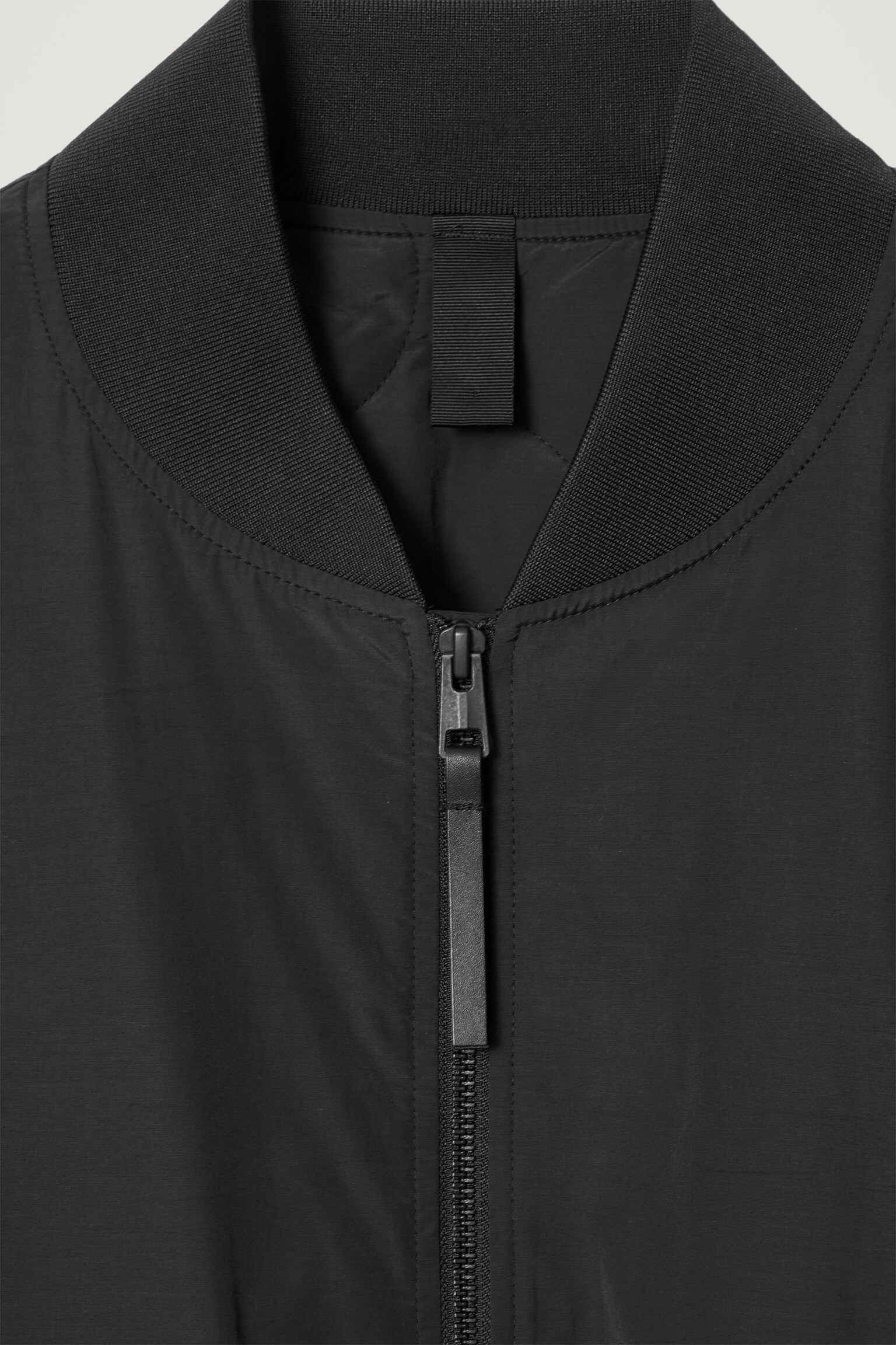 PADDED BOMBER JACKET - BLACK - 2