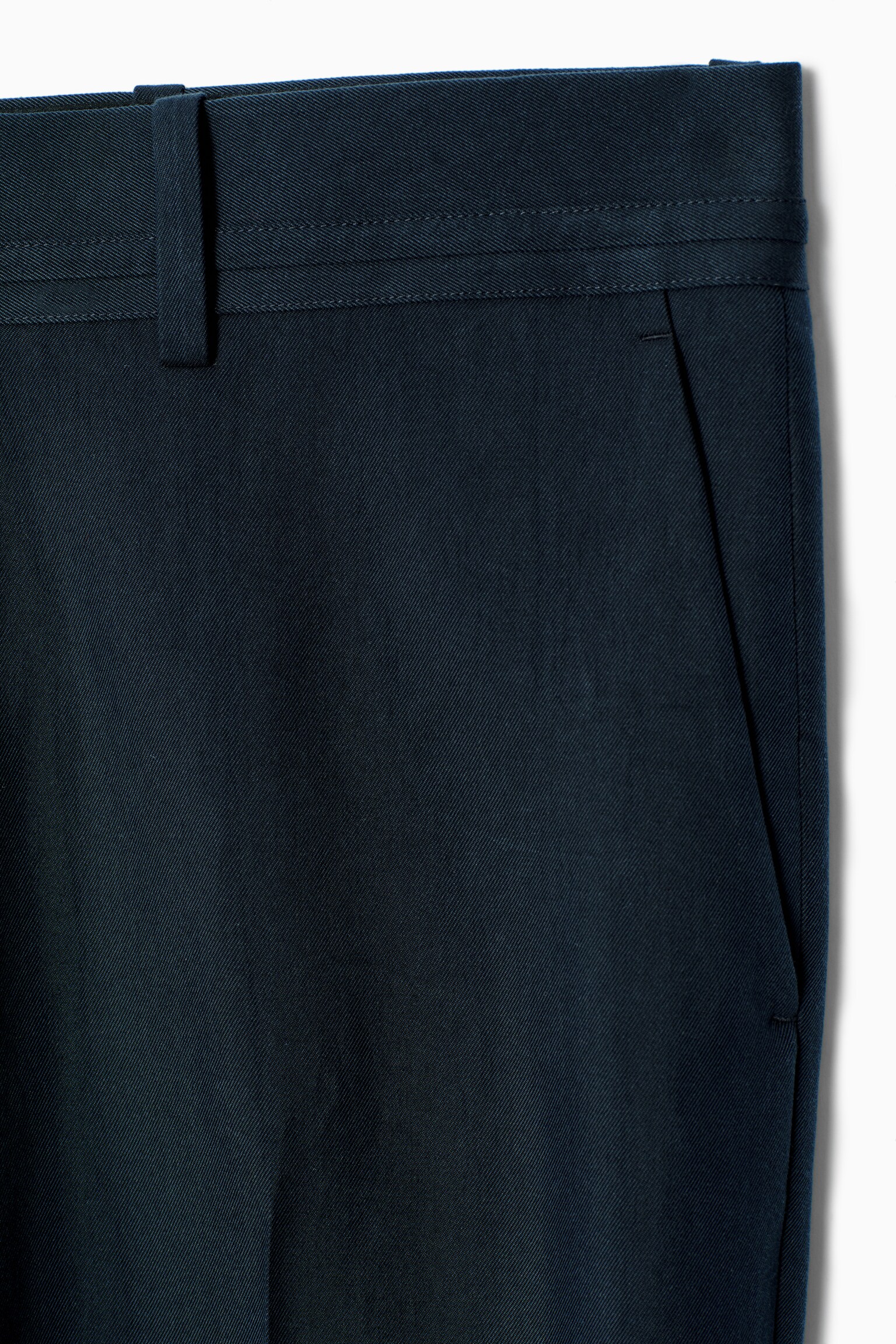 PANTALON DE COSTUME DROIT - BLEU MARINE/VERT FONCÉ - 5