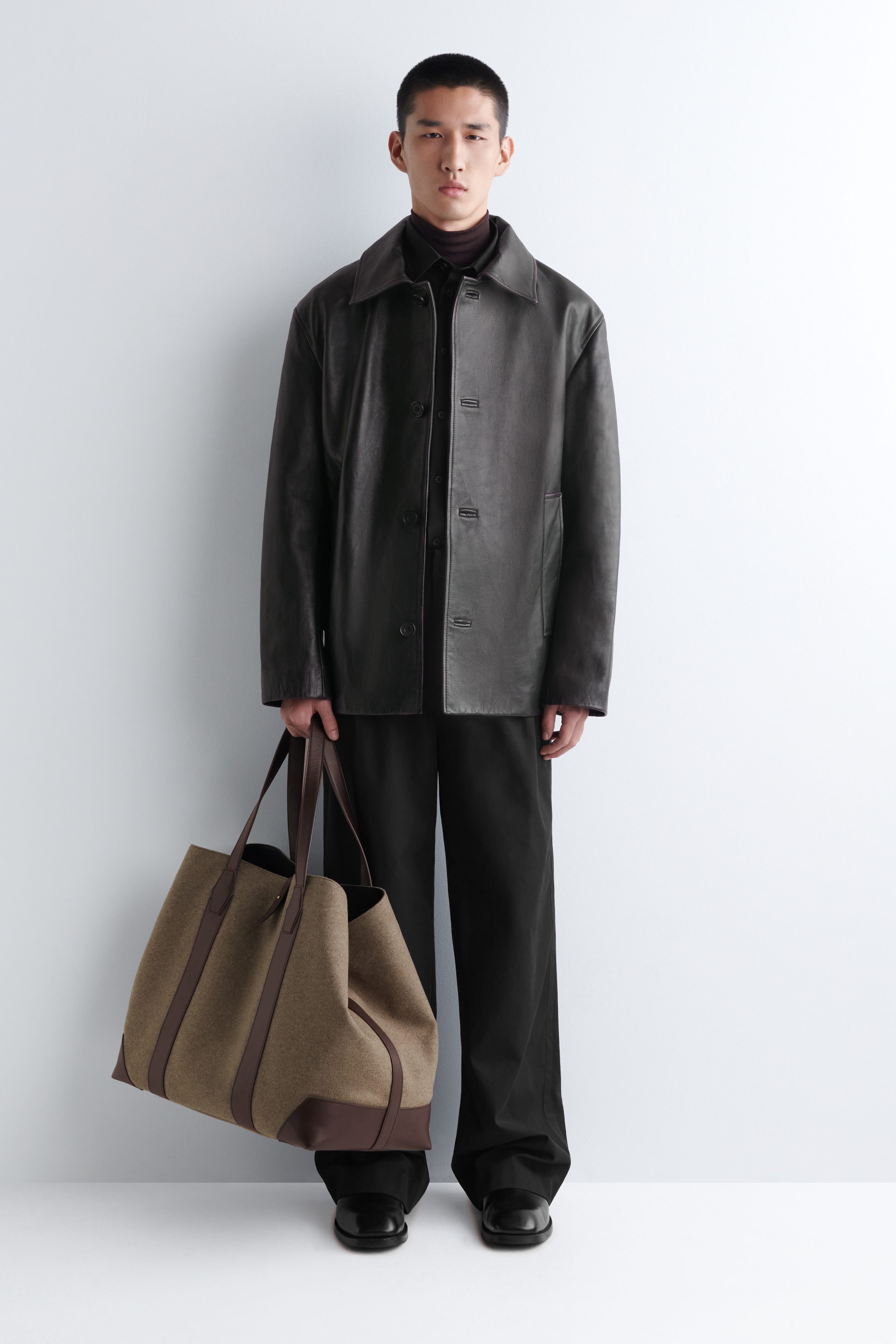 WEEKENDER OVERSIZED TOTE BAG - WOOL