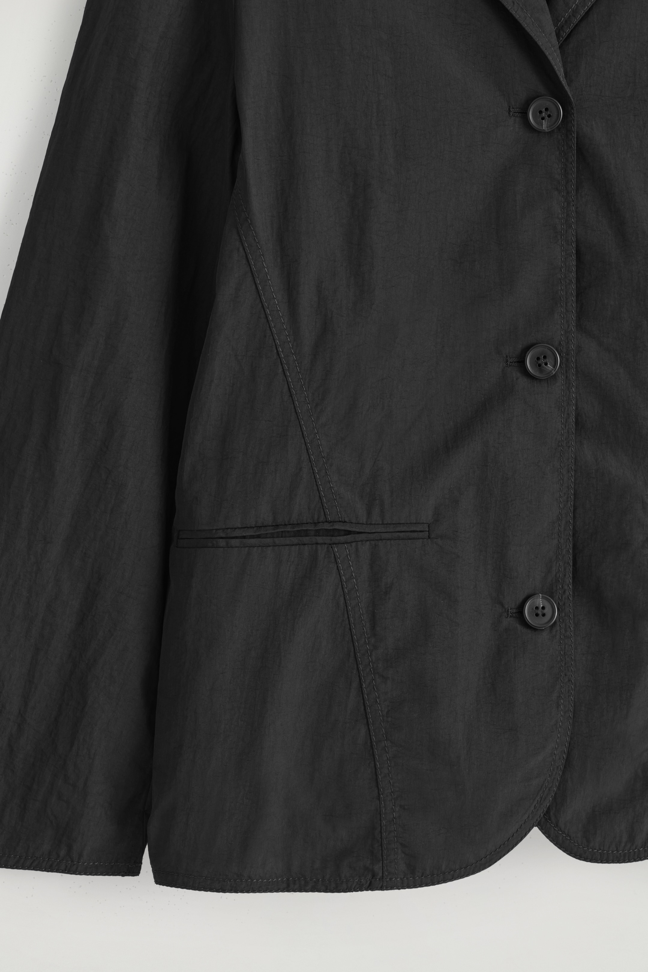 View larger image: NYLON BLAZER - BLACK - Ladies | H&M GB 8