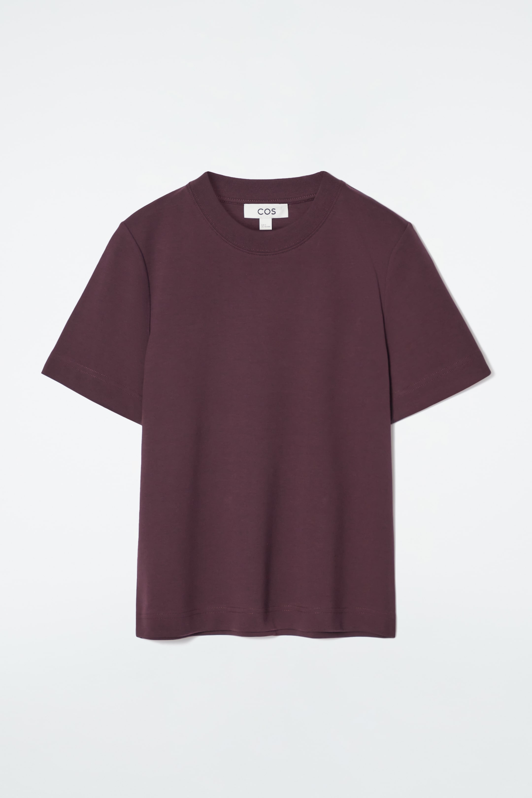 Agrandir l'image: T-SHIRT REGULAR ÉLÉGANT - BORDEAUX - FEMME | H&M FR 1
