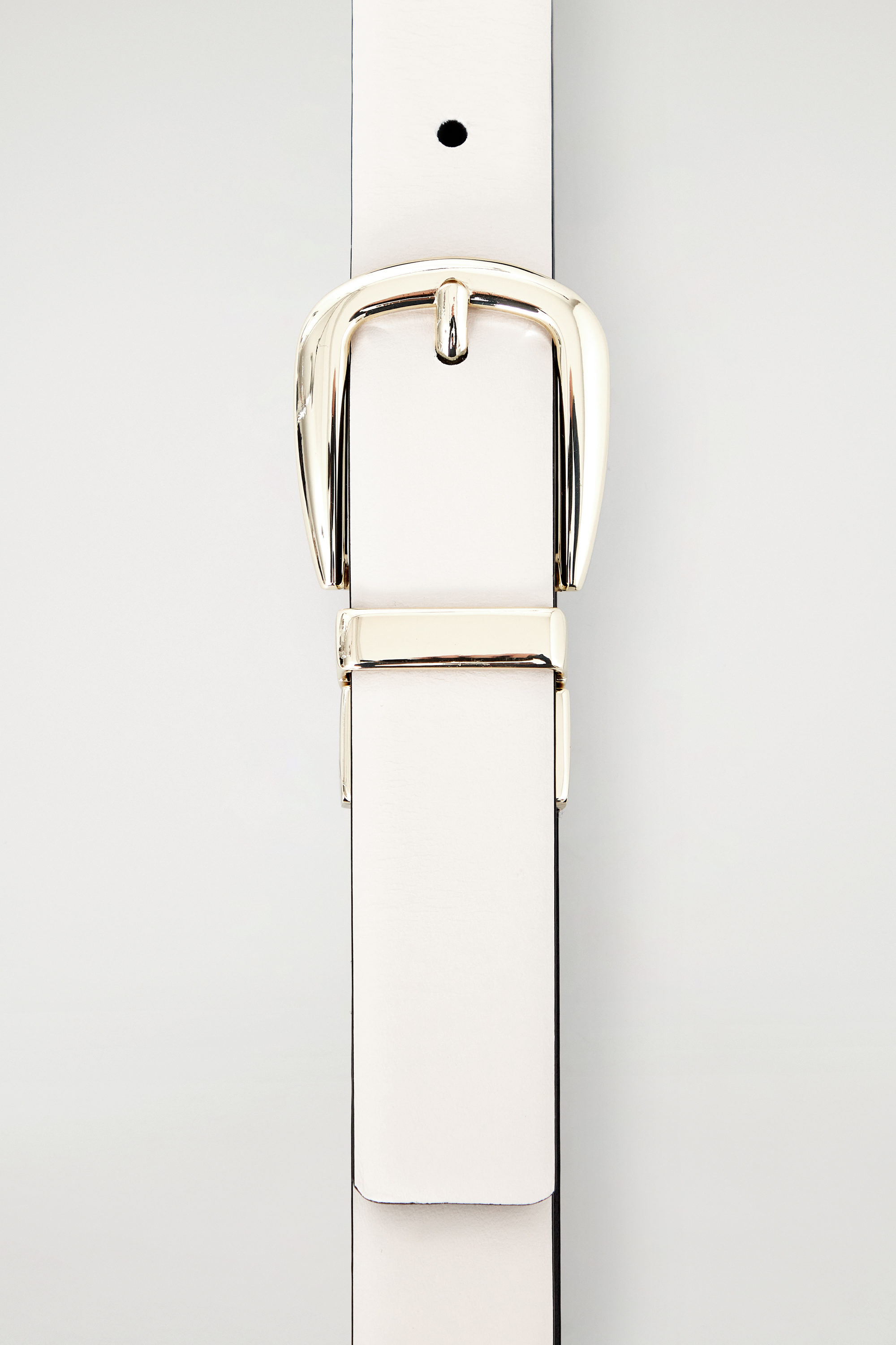 REVERSIBLE LEATHER BELT - BLACK / ECRU | COS US