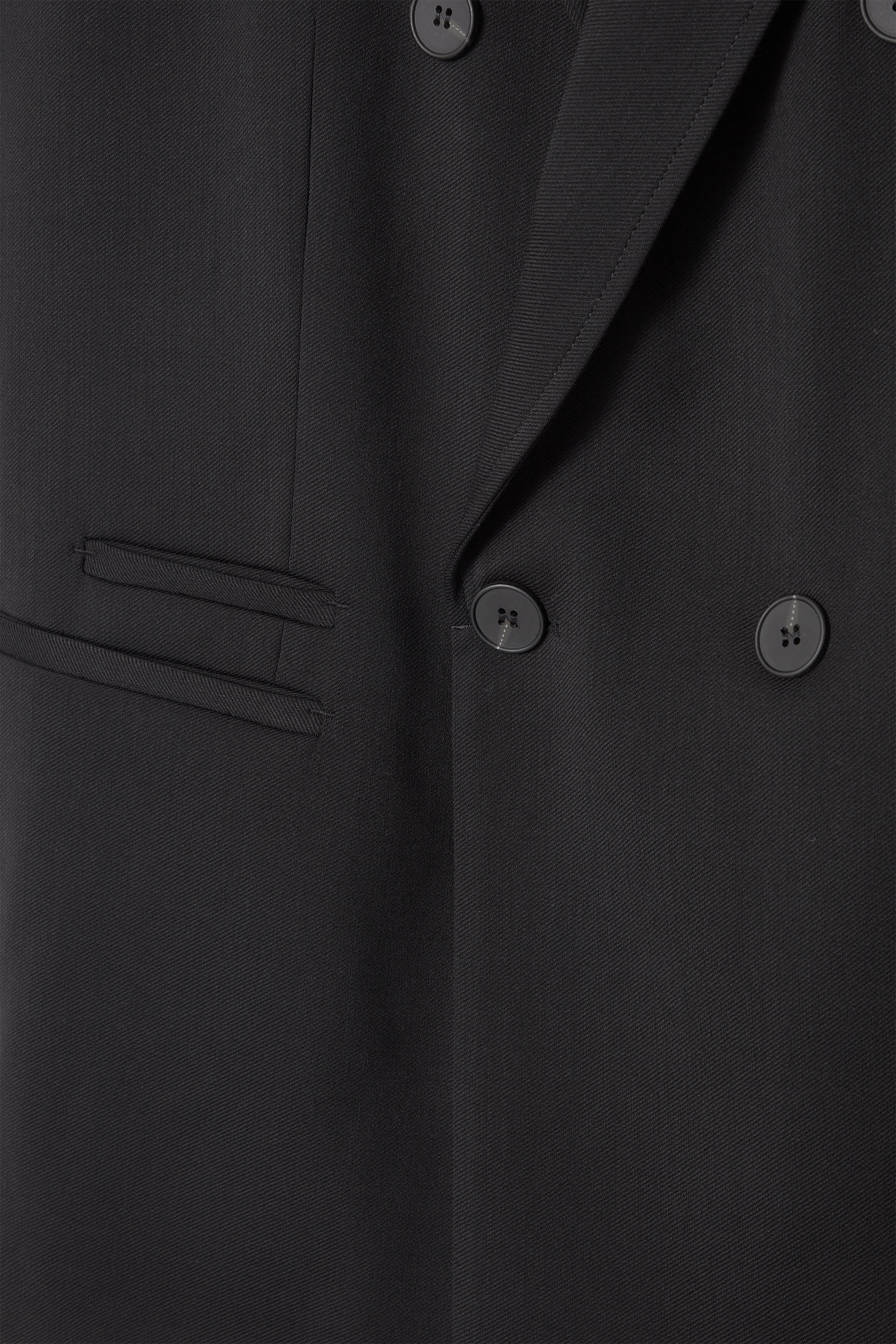THE SLEEVELESS DOUBLE-BREASTED BLAZER - CARBON | COS