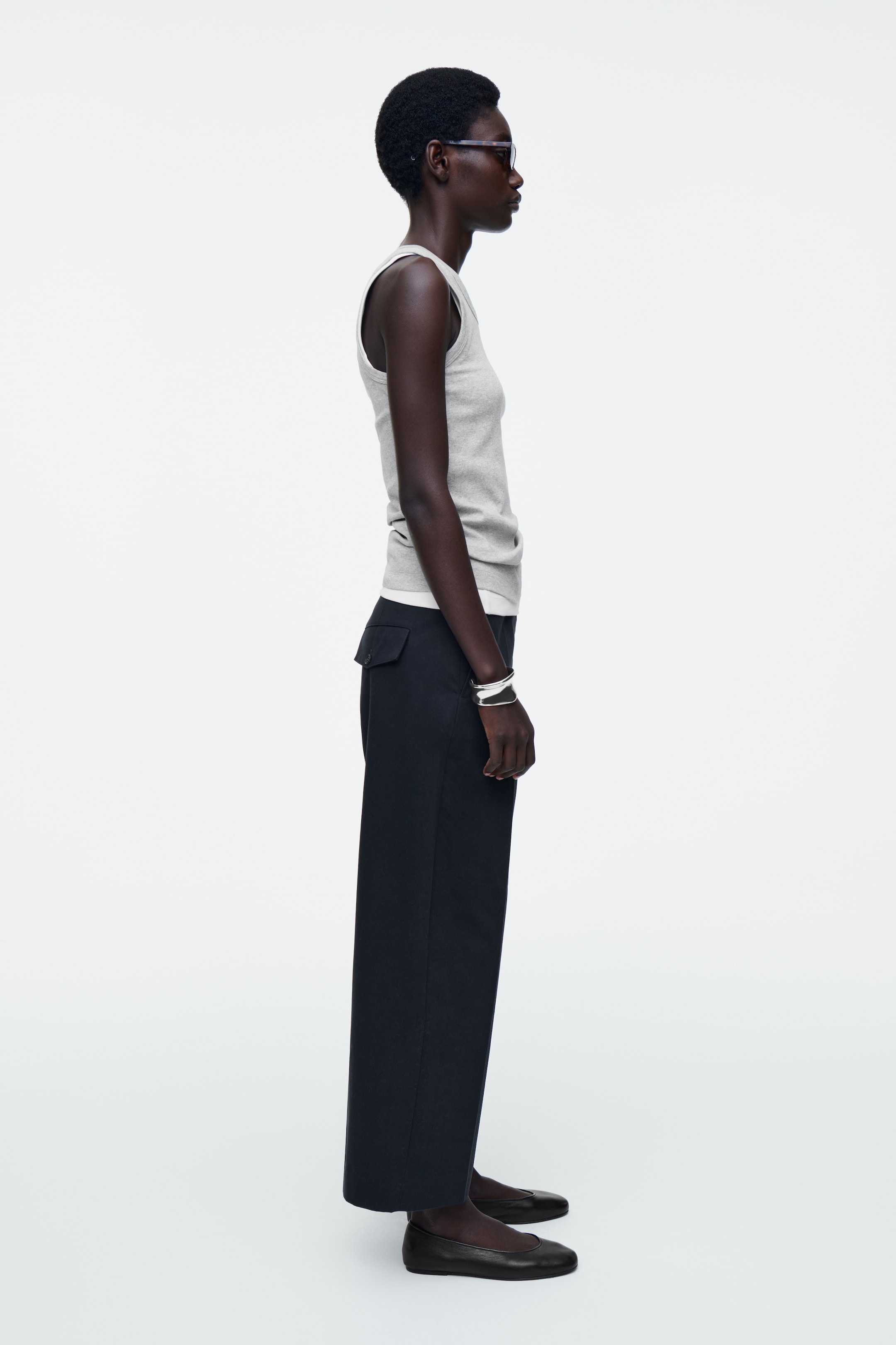 Nagyobb kép megtekintése: PAMUT-TWILL CHINO - Tengerészkék - NŐI | H&M HU 3