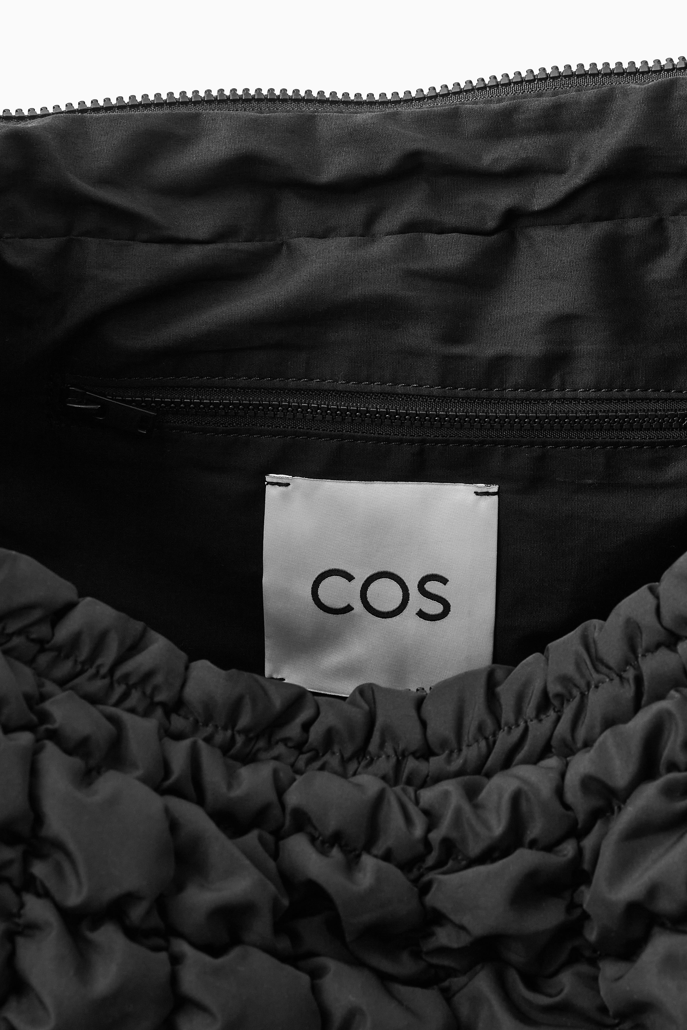 OVERSIZED QUILTED CROSSBODY BAG - BLACK | COS
