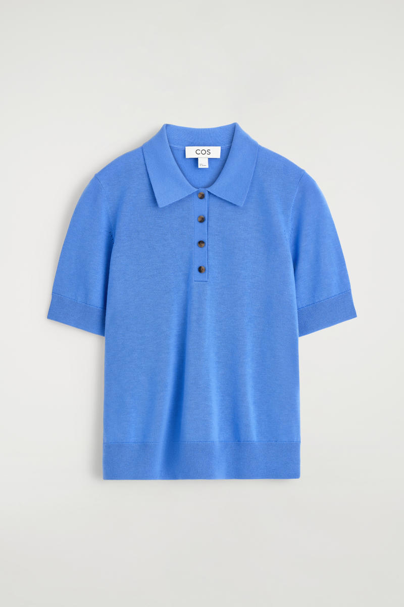 Shrunken Wool-Blend Polo Shirt