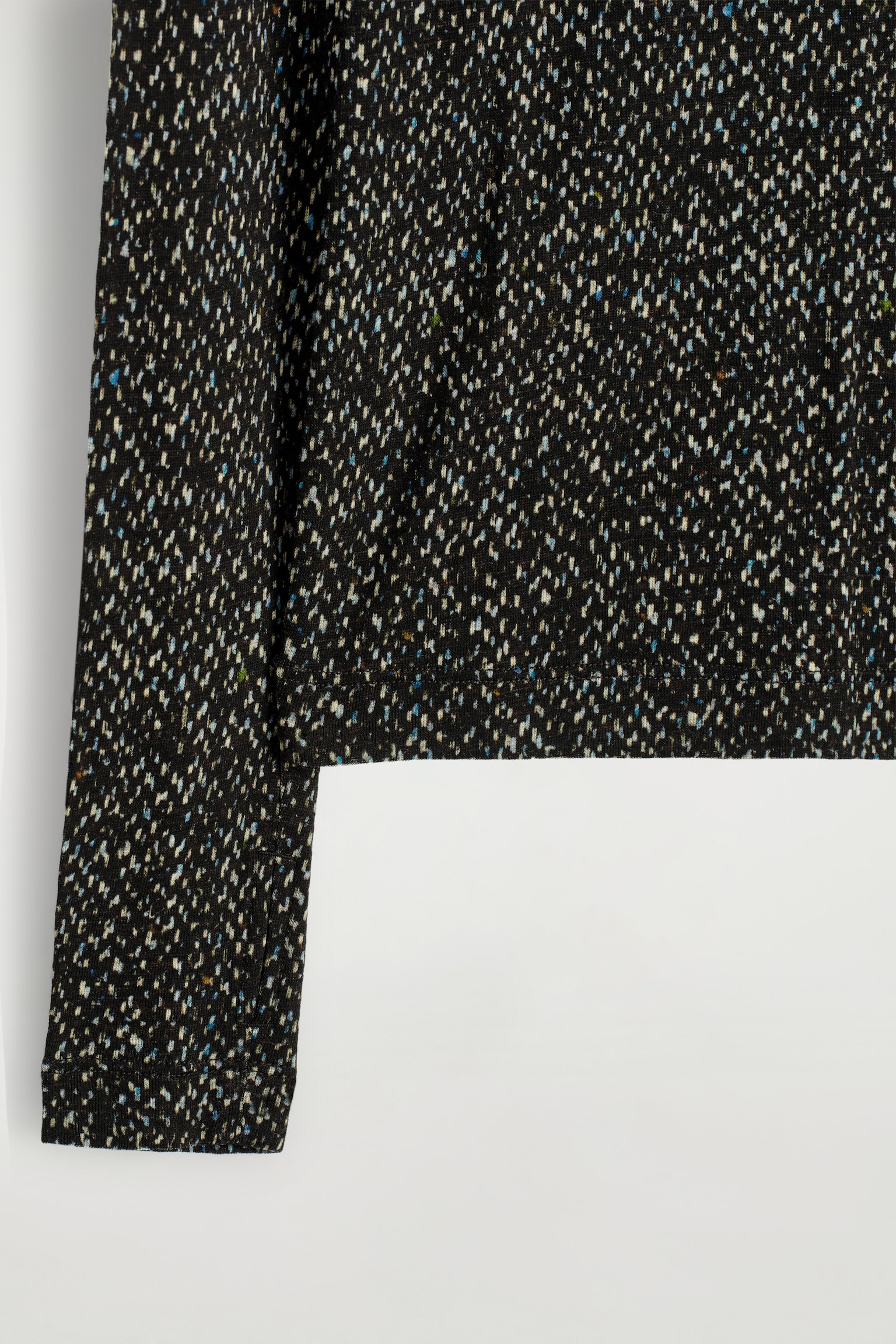 SLIM MERINO WOOL TOP - GREY / FLECKED/NAVY/CHARCOAL MÉLANGE/CAMEL MÉLANGE - 6