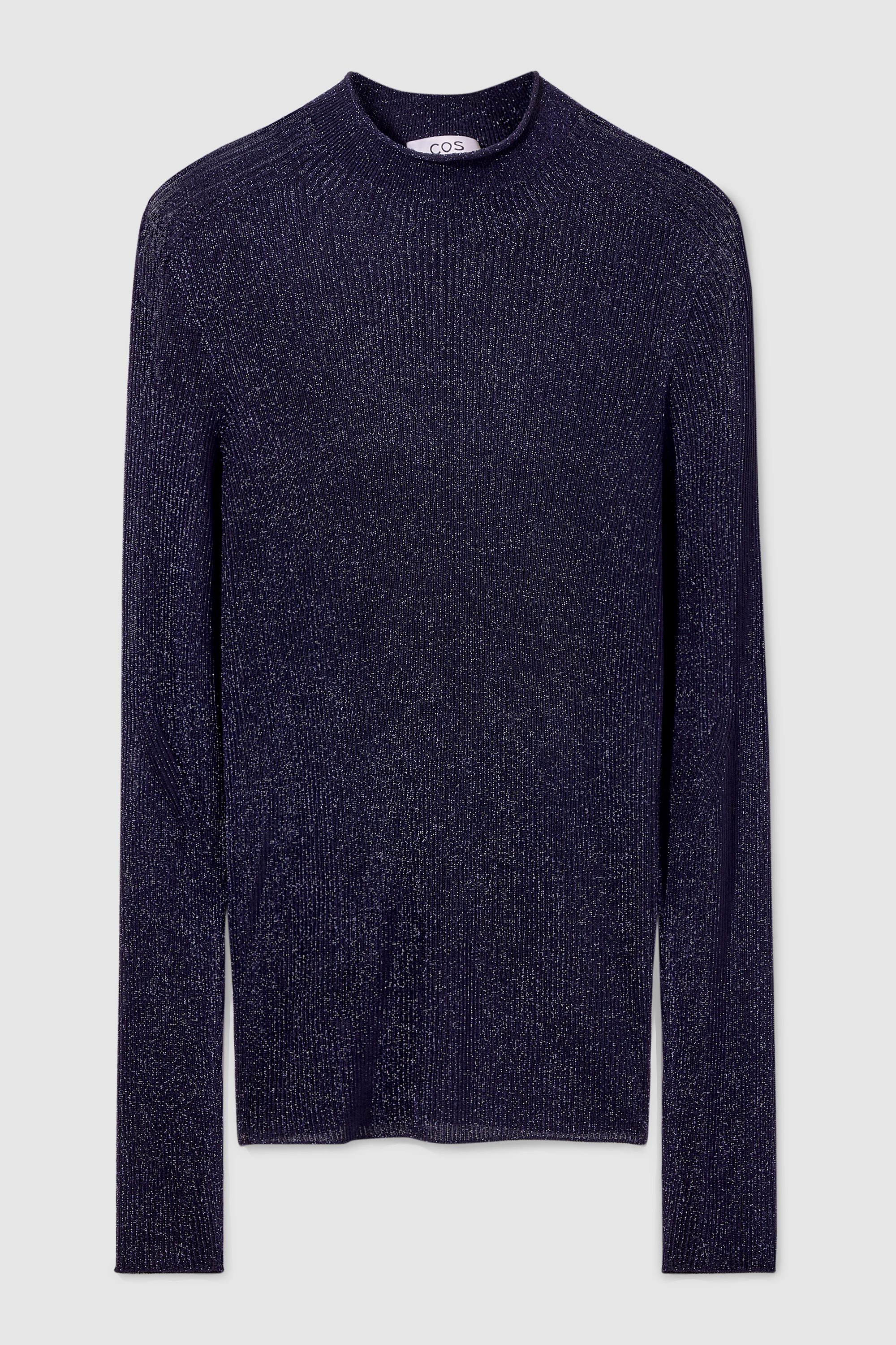 トップス OHOTORO Ribbed U Knit navy 01b099a7005b4c976295ac60b0bda7