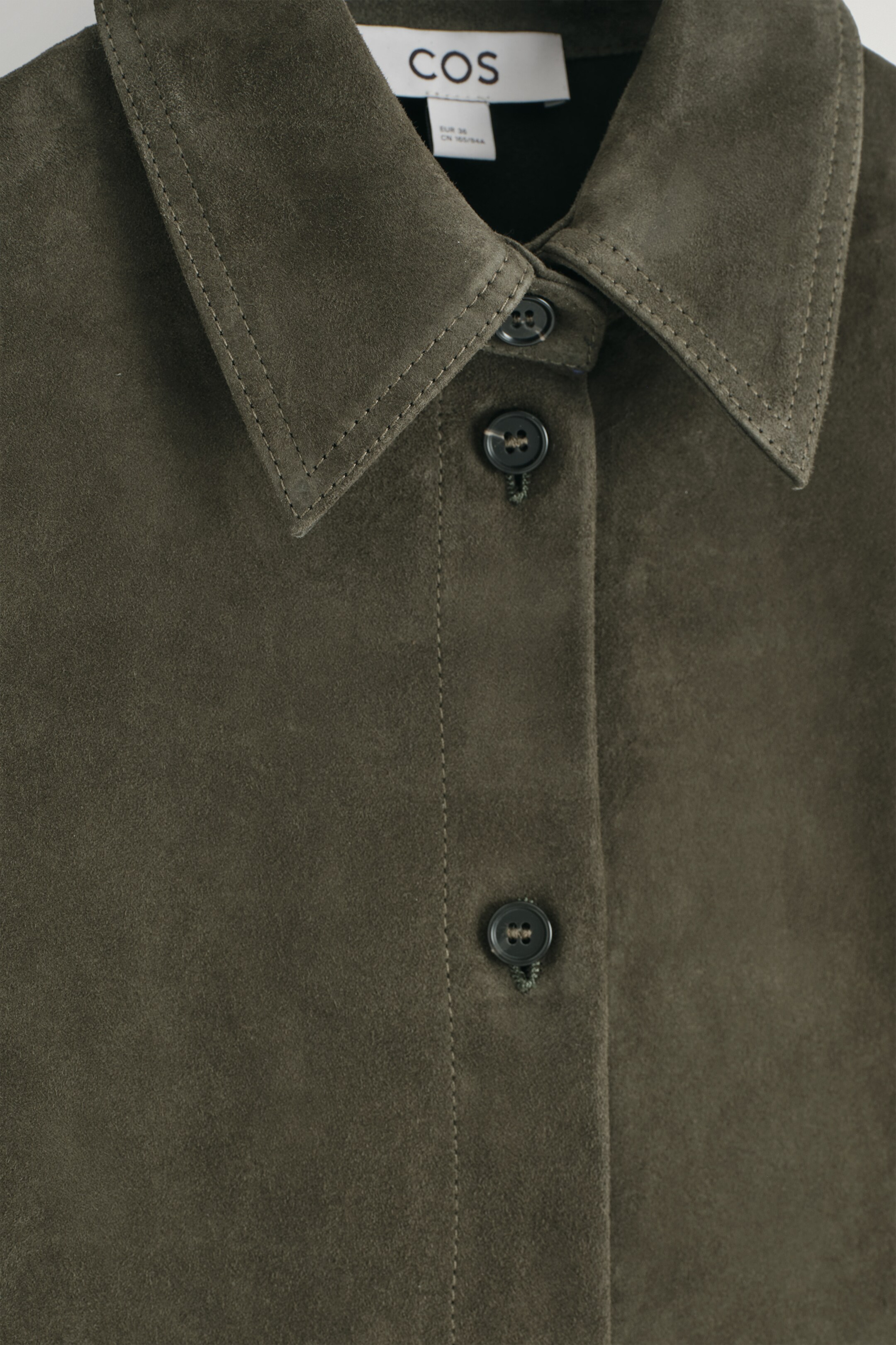 View larger image: SUEDE PLAYSUIT - KHAKI - Ladies | H&M GB 6