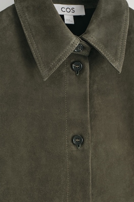 SUEDE PLAYSUIT — KHAKI 1