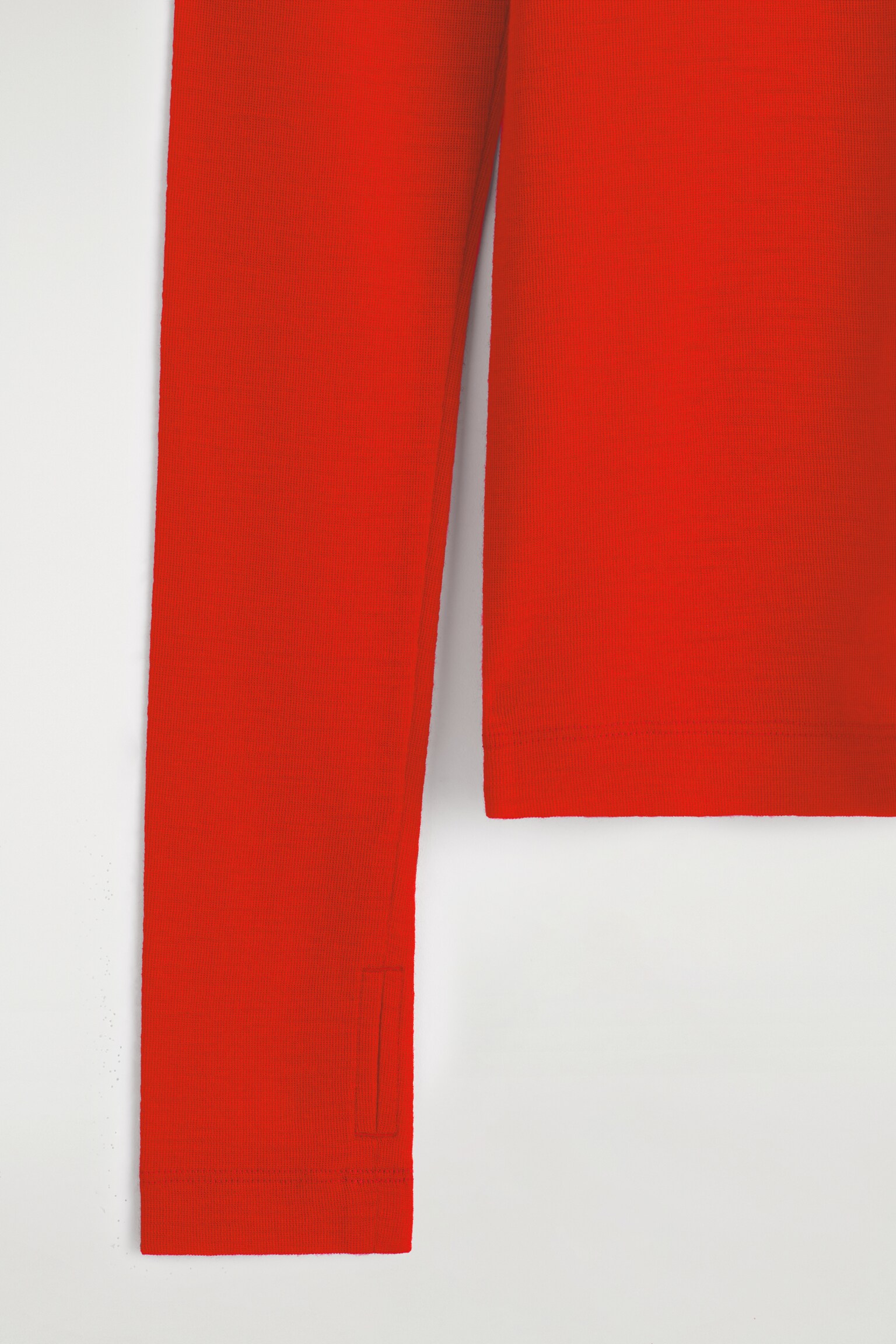 OBERTEIL AUS WOLLE MIT HOHEM KRAGEN - ORANGE - 4