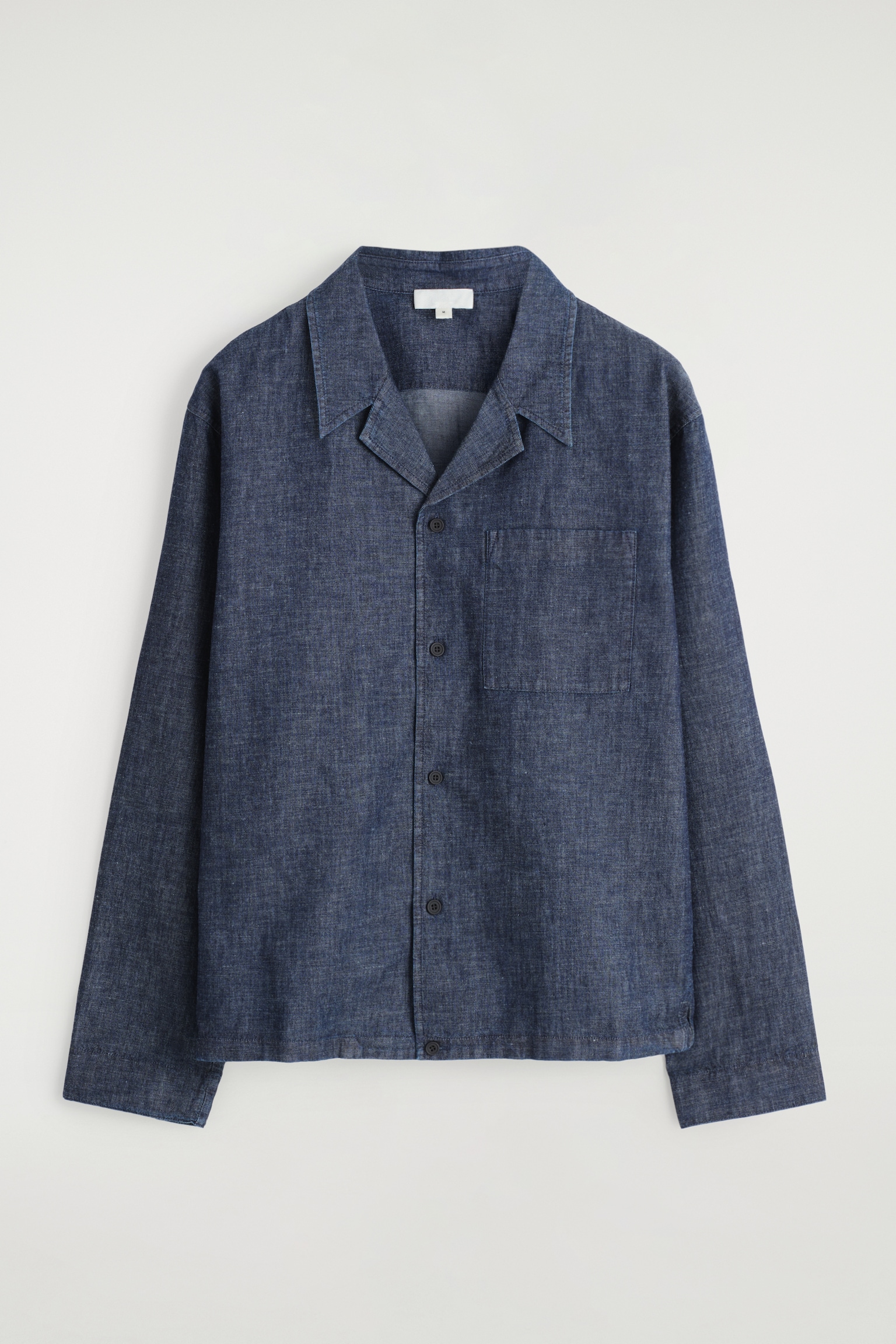 SOBRECAMISA VAQUERA CON CUELLO ABIERTO - AZUL GRISÁCEO - 1