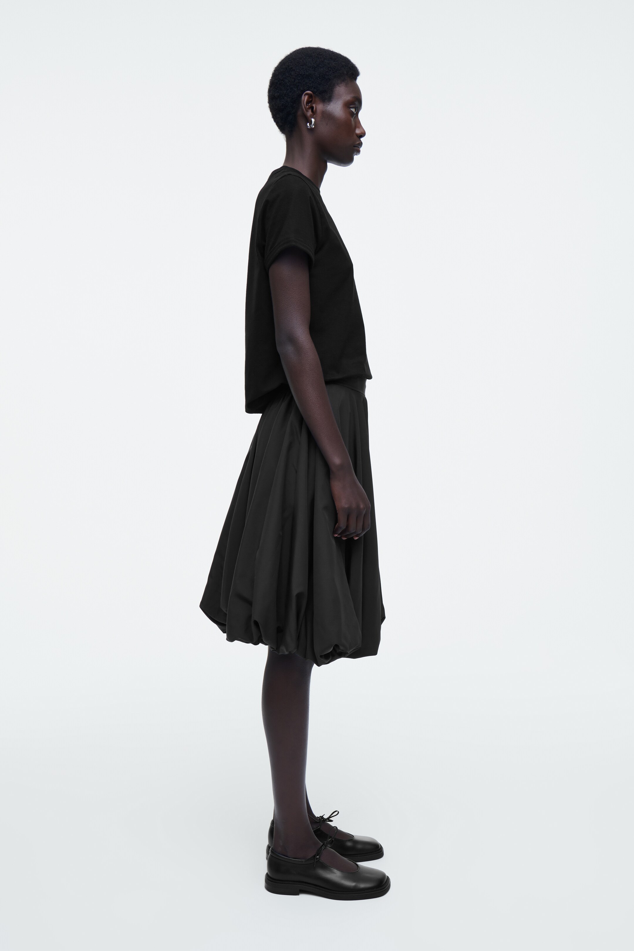 Ingrandisci l'immagine: BUBBLE-HEM SKIRT - BLACK - DONNA | H&M CH 4