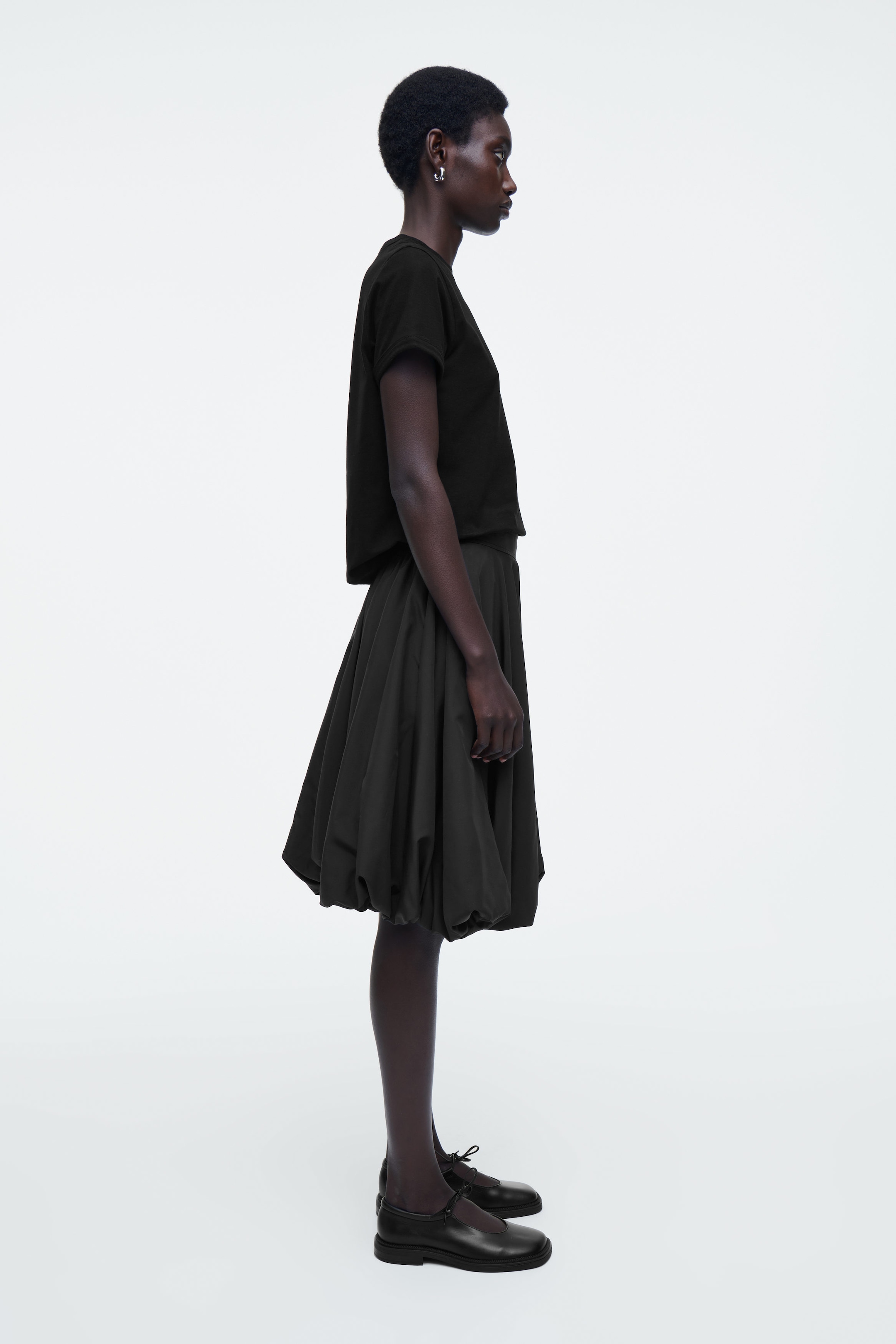 BUBBLE-HEM SKIRT