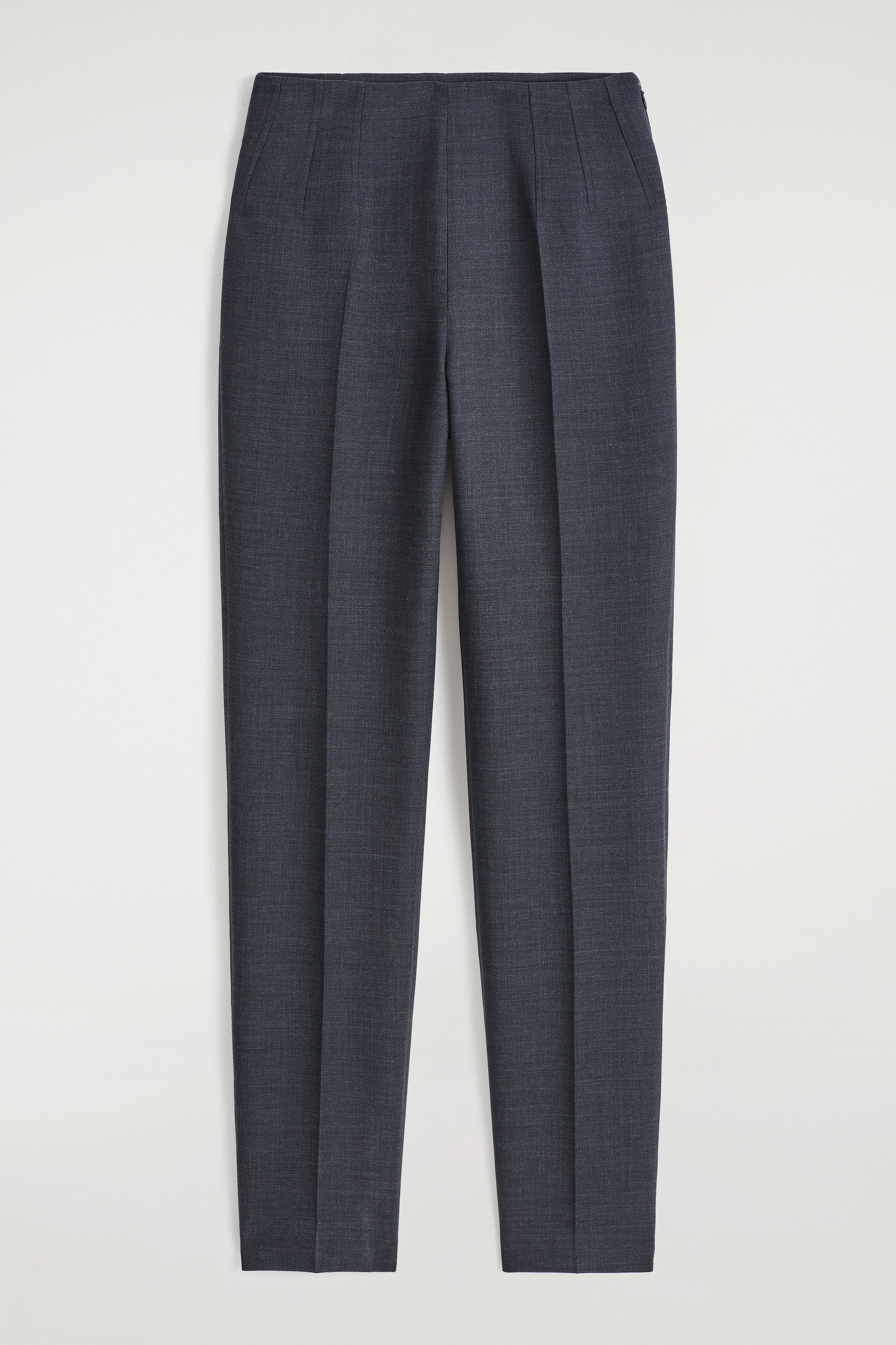 WOOL-BLEND SLIM-LEG PANTS
