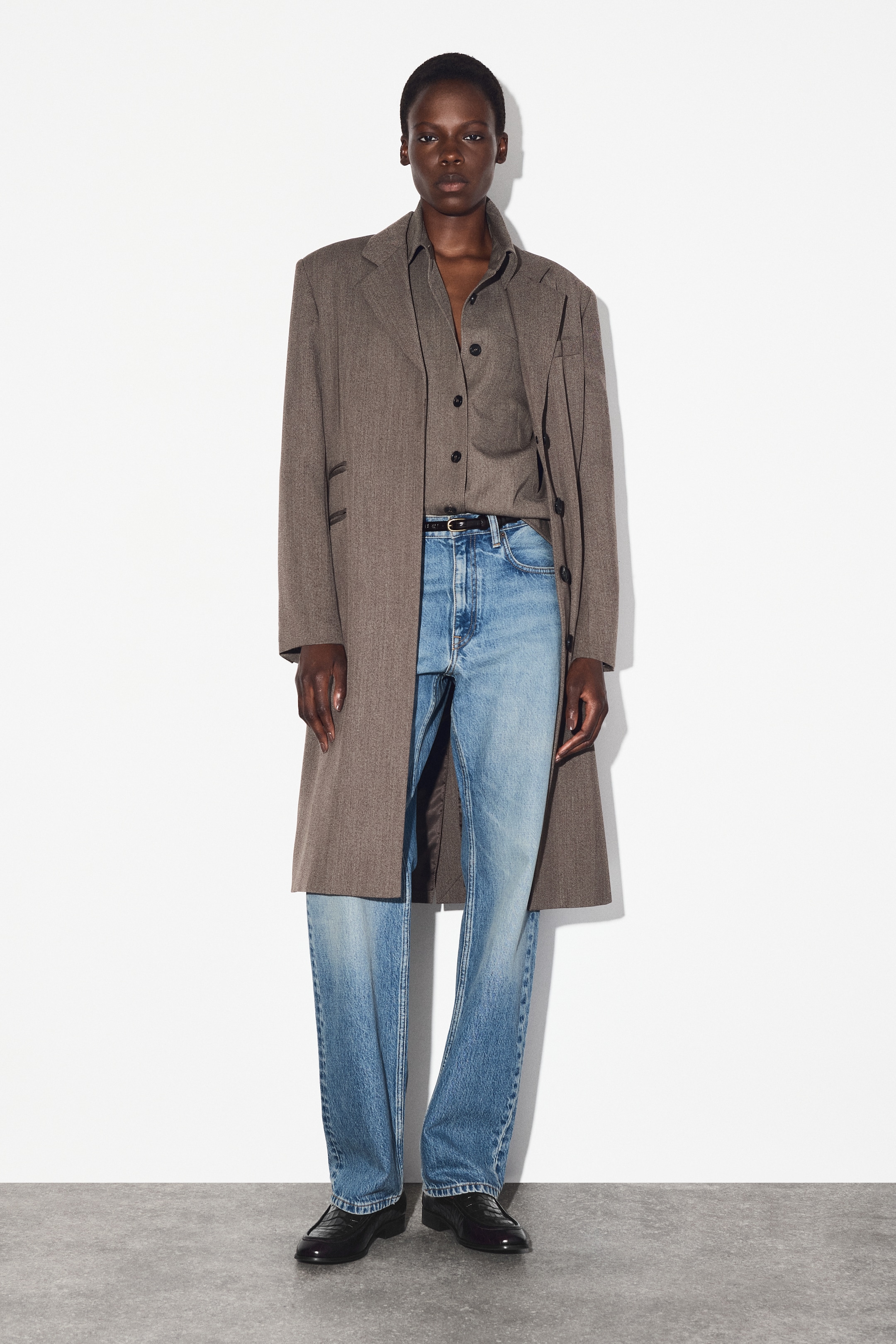 Visualizza immagine più grande: CAMICIA IN MISTO LANA - MARRONE MÉLANGE - DONNA | H&M IT 2