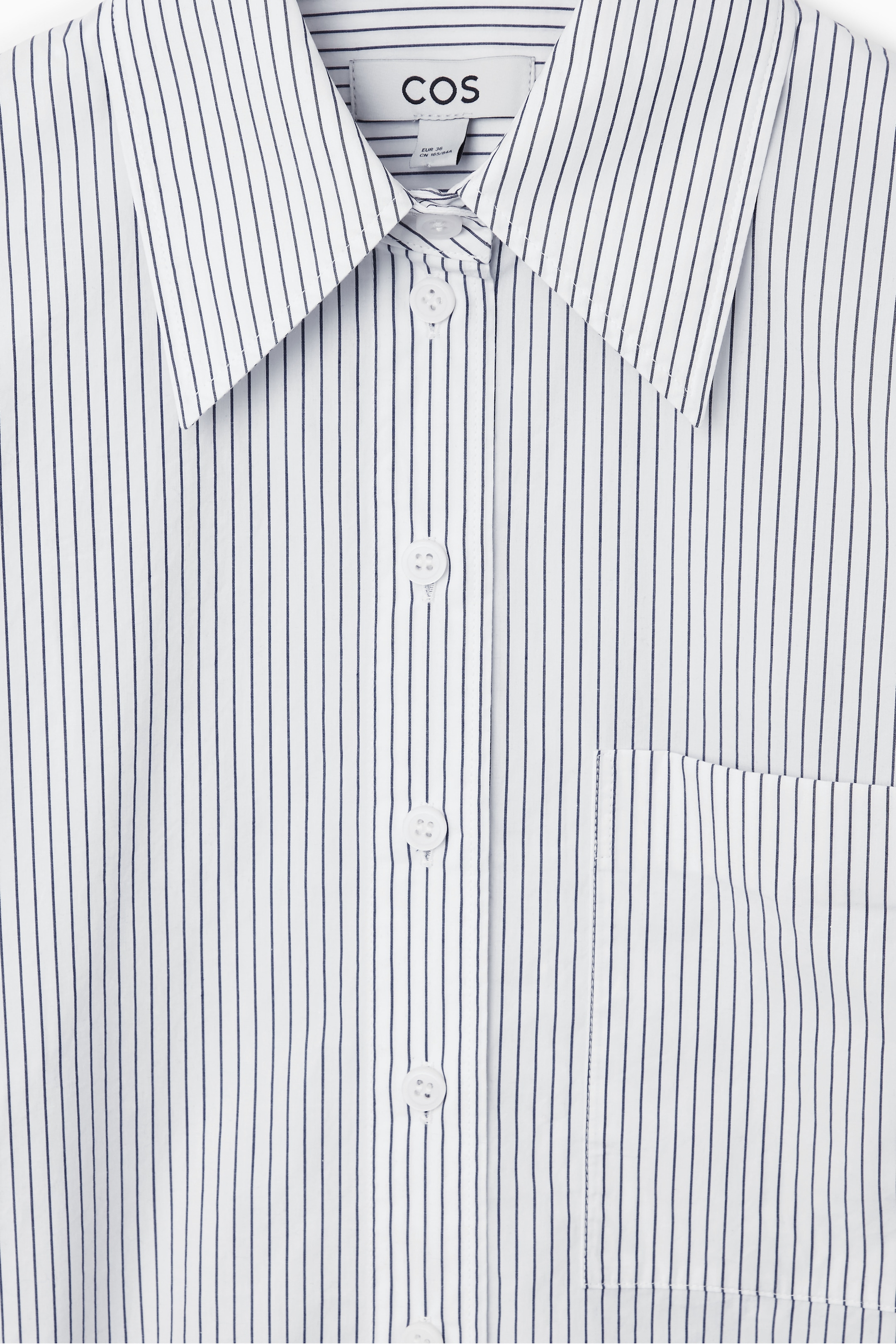 Agrandir l'image: CHEMISE AJUSTÉE OVERSIZE - RAYURES BLEU/BLANC - FEMME | H&M FR 2