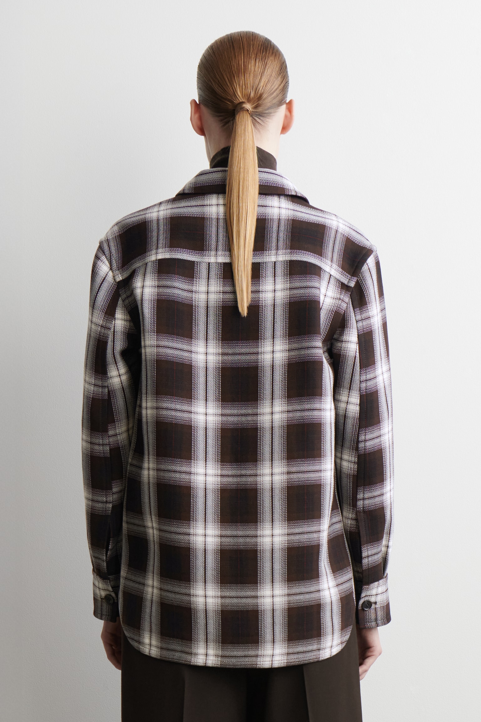 CHECKED OVERSHIRT - BURGUNDY / CHECKED - 5
