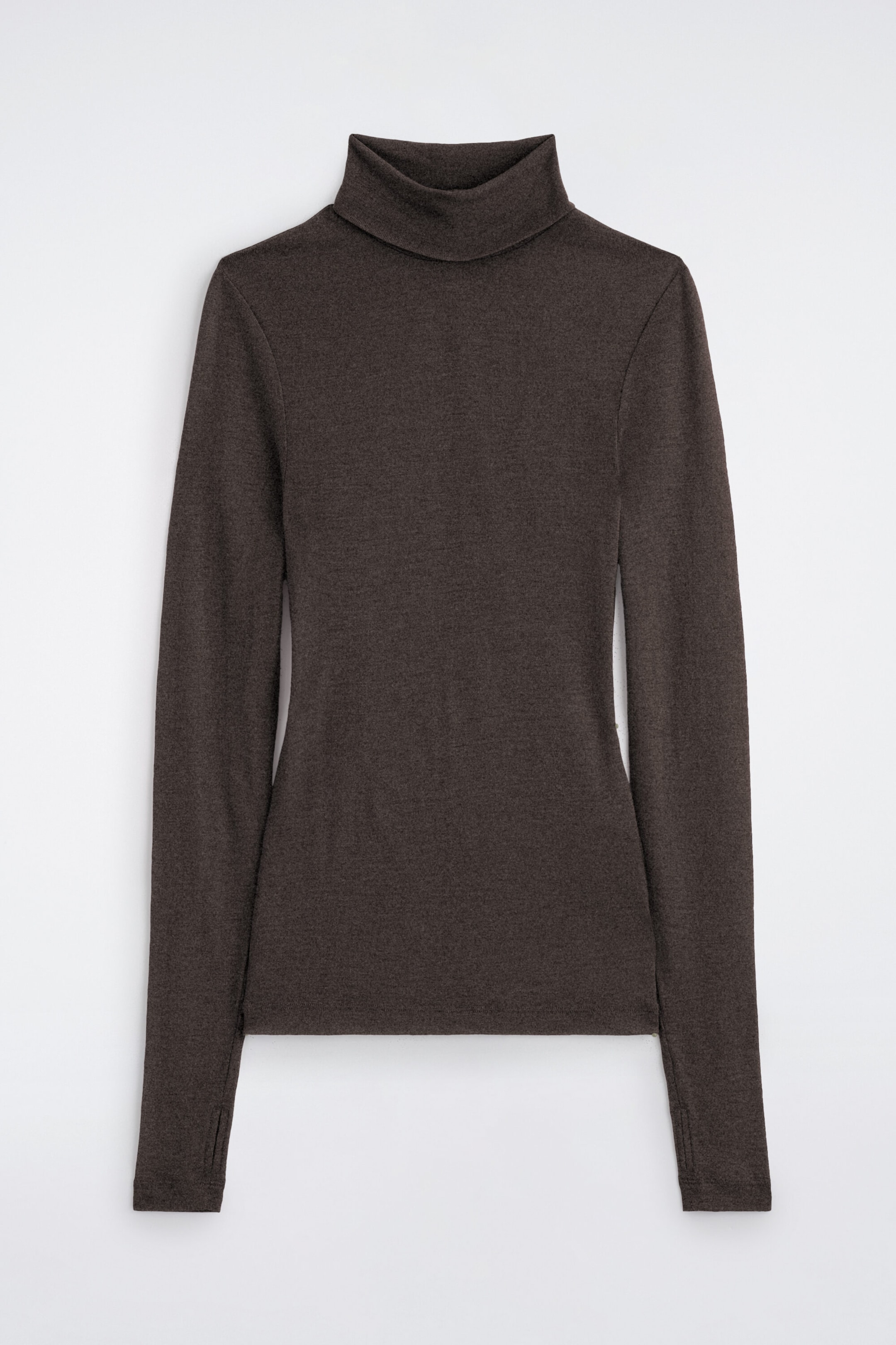 MERINO WOOL TURTLENECK TOP