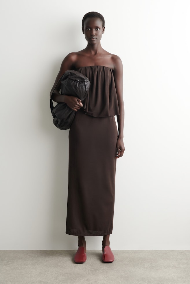 DRAPED LEATHER MULES — CRIMSON