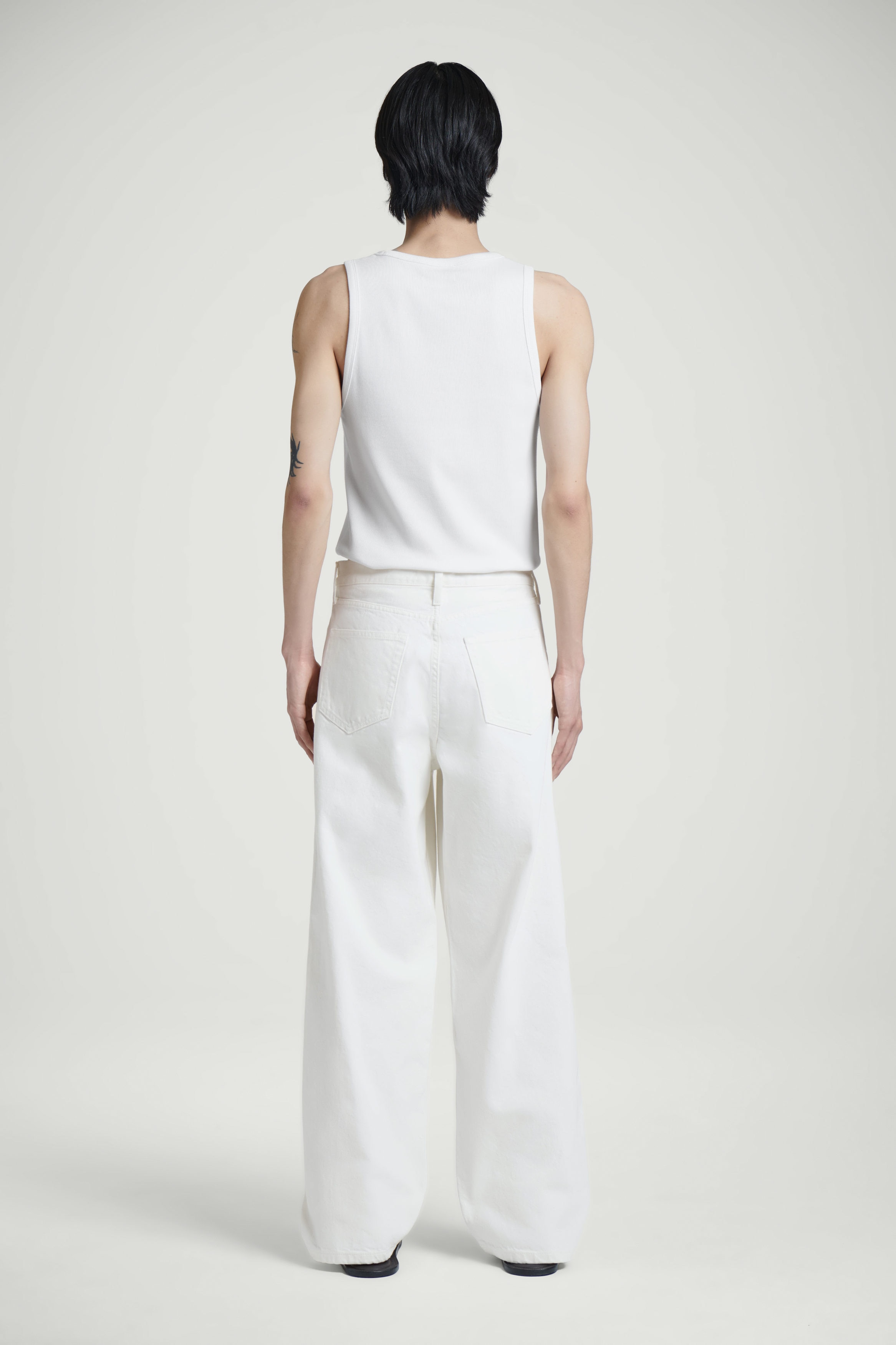 RIDER STRAIGHT-LEG JEANS - WHITE | COS