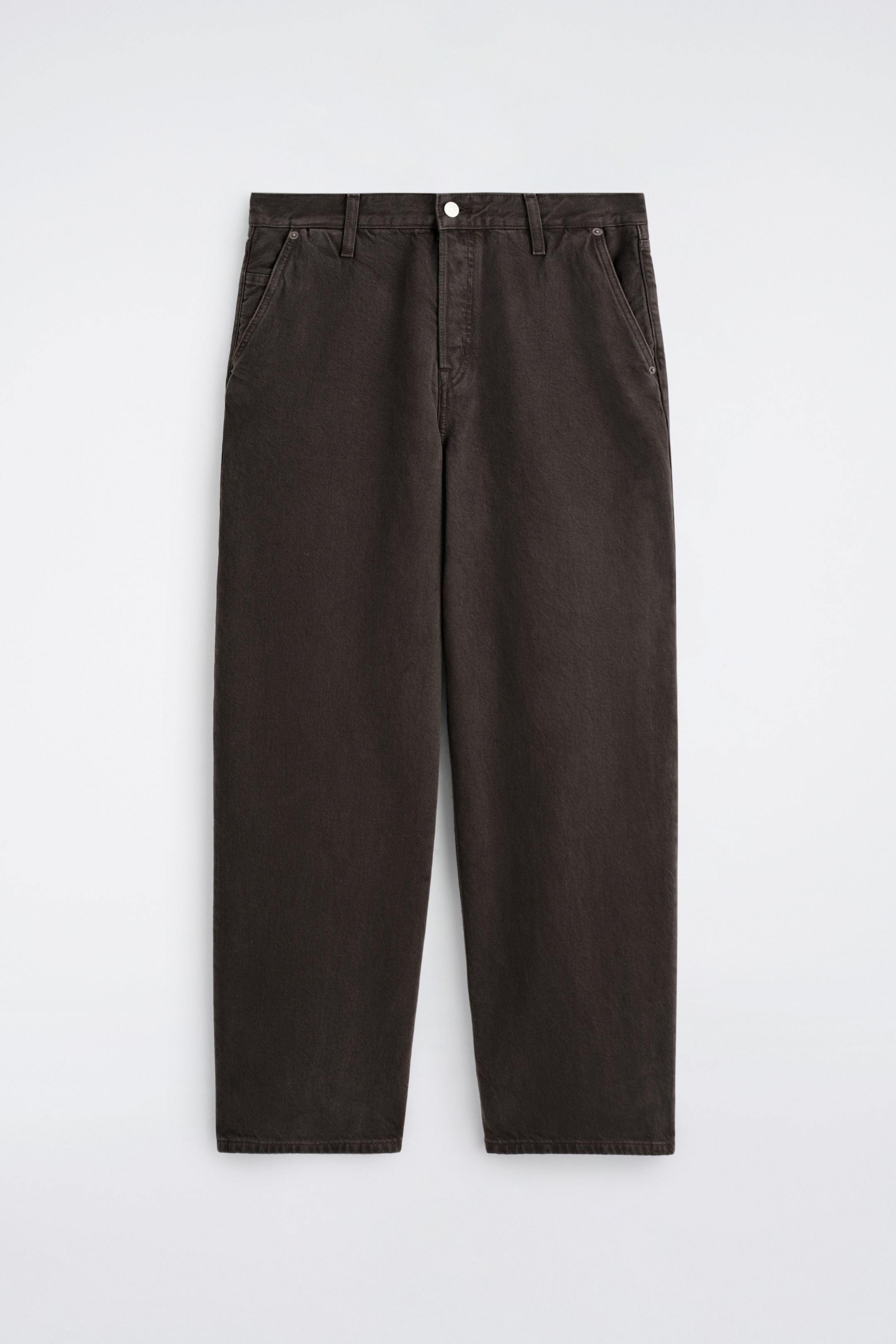 Ingrandisci l'immagine: WIDE-LEG DENIM TROUSERS - DARK BROWN - UOMO | H&M CH 1