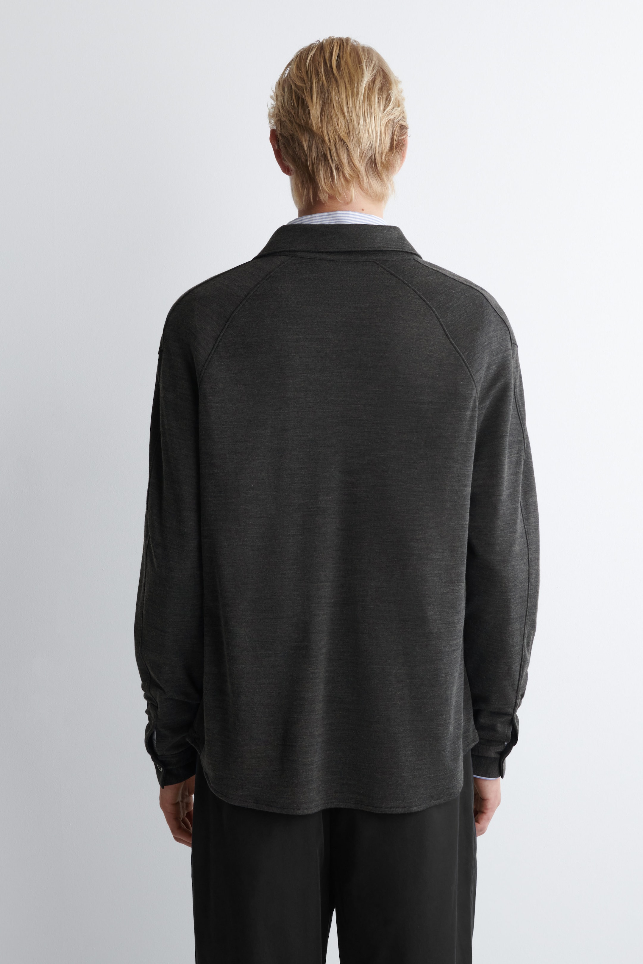 WOOL-BLEND JERSEY SHIRT