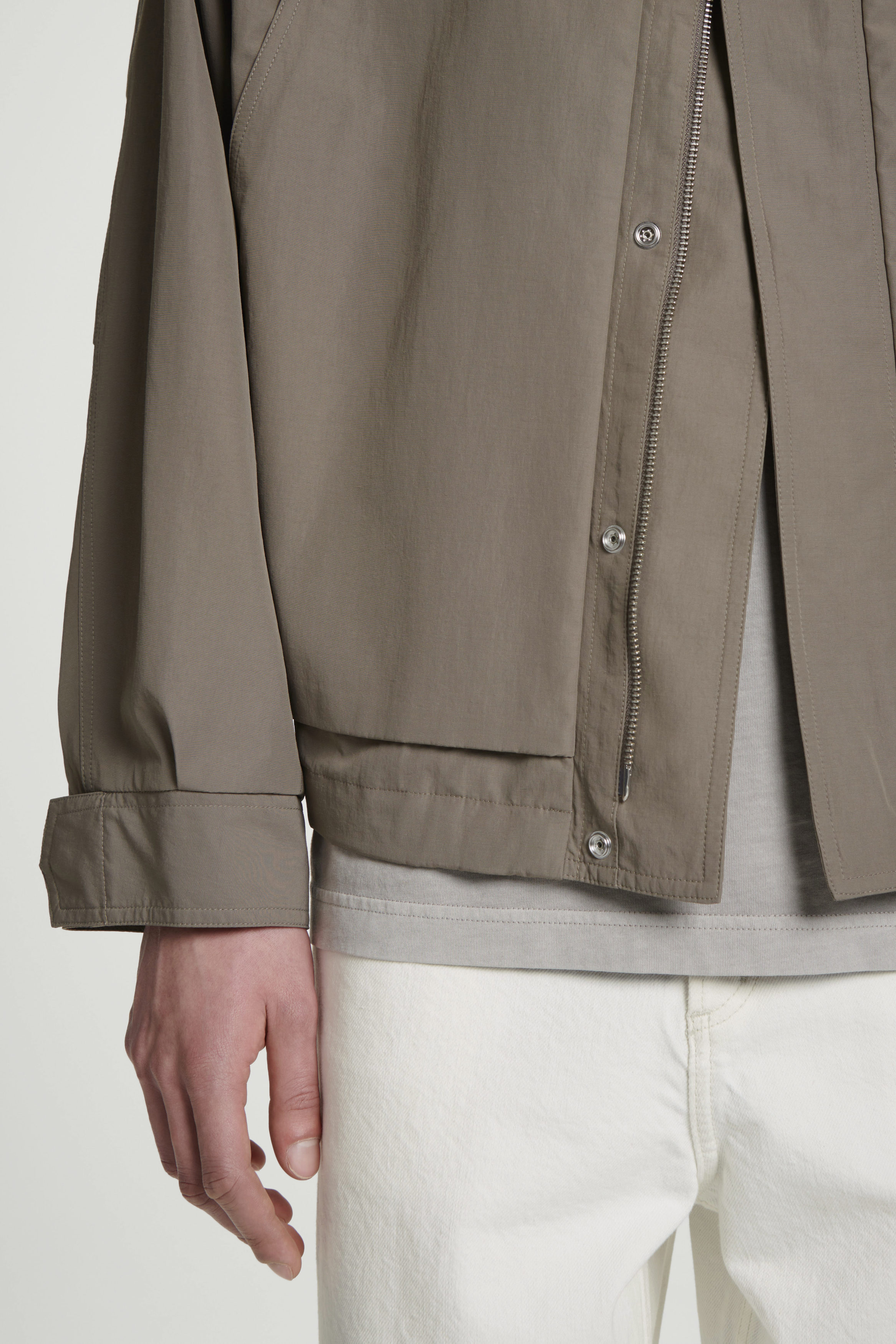 TWILL UTILITY BOMBER JACKET - MOLE | COS US