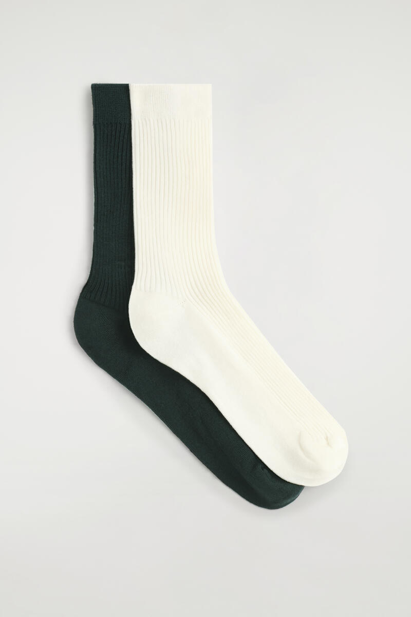 2-Pack Ribbed Socks