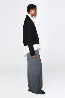 WOOL-BLEND WIDE-LEG PANTS — BLUE-GRAY 3