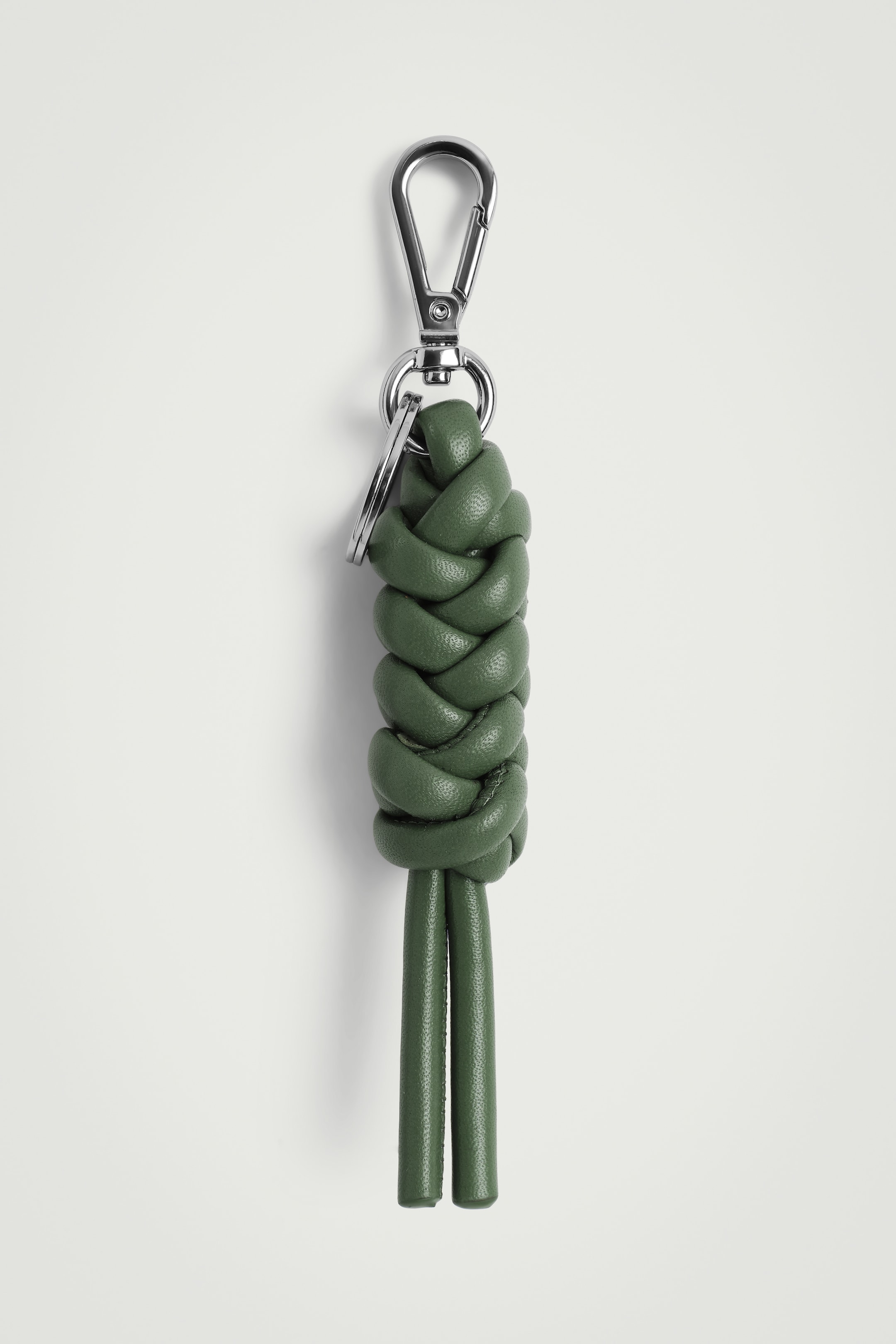 Se større billede: CHUNKY NØGLERING I KNYTTET LÆDER - GRØN - HERRE | H&M DK 2