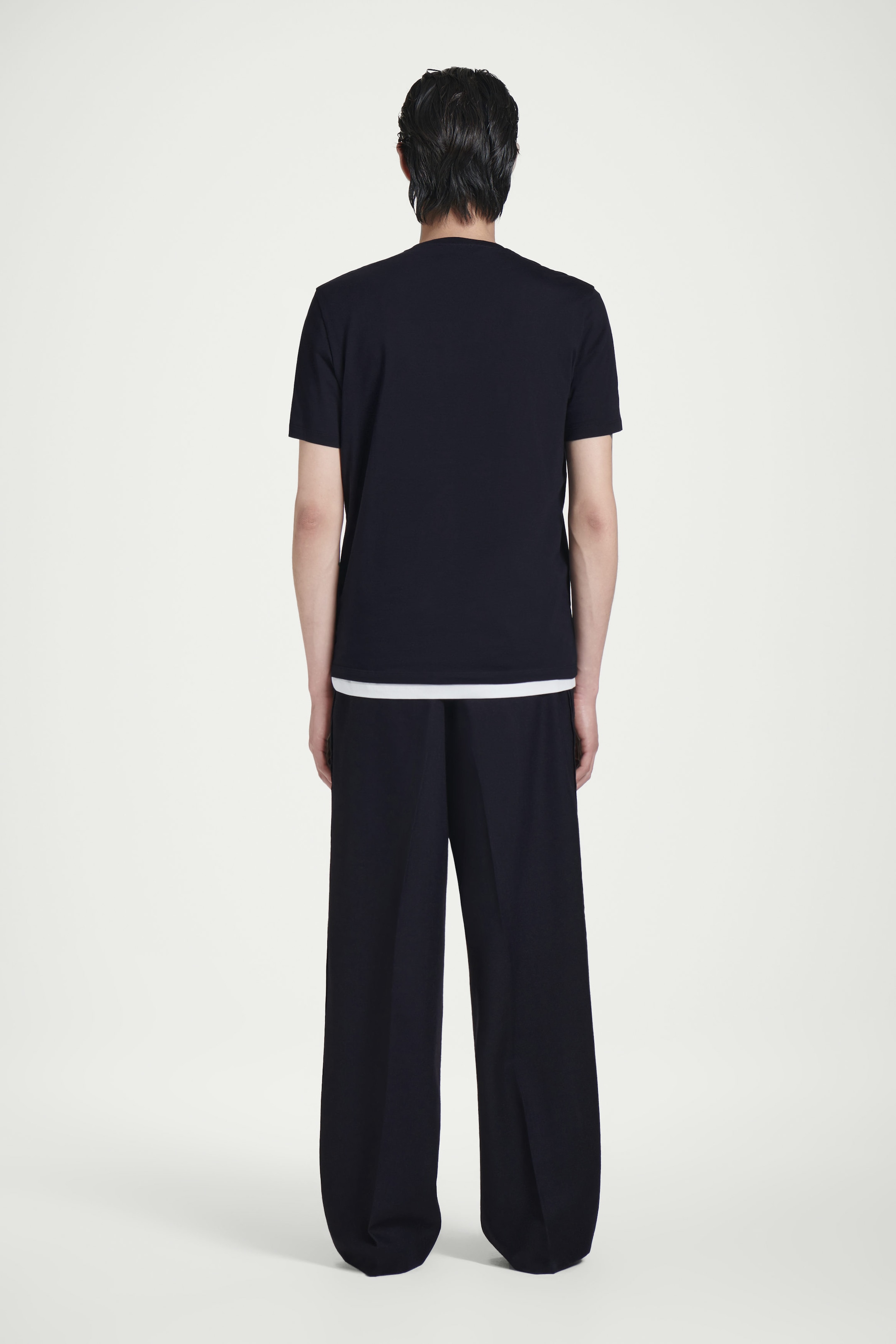 TAILORED WOOL-FLANNEL STRAIGHT-LEG TRACK PANTS